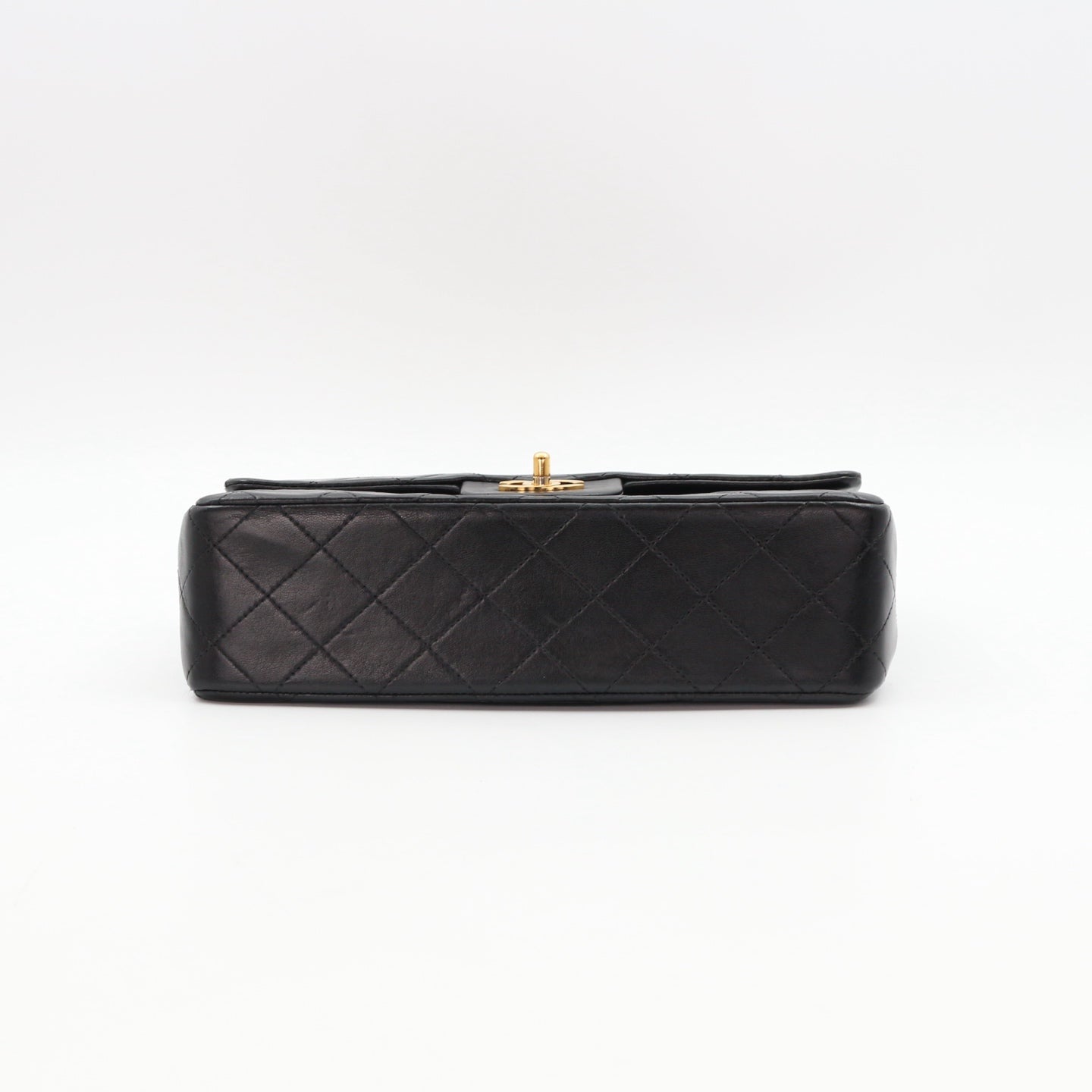 Chanel Black Lambskin Classic Flap Bag 23 Gold Hardware [Used]