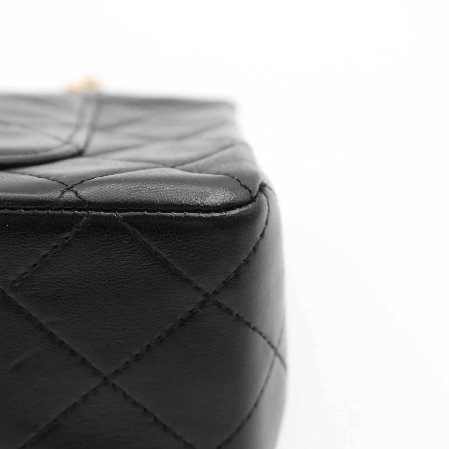 Chanel Black Lambskin Classic Flap Bag 23 Gold Hardware [Used]