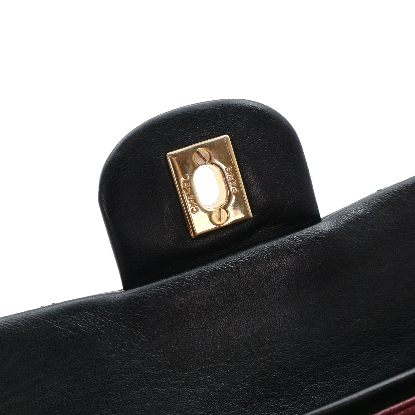 Chanel Black Lambskin Classic Flap Bag 23 Gold Hardware [Used]