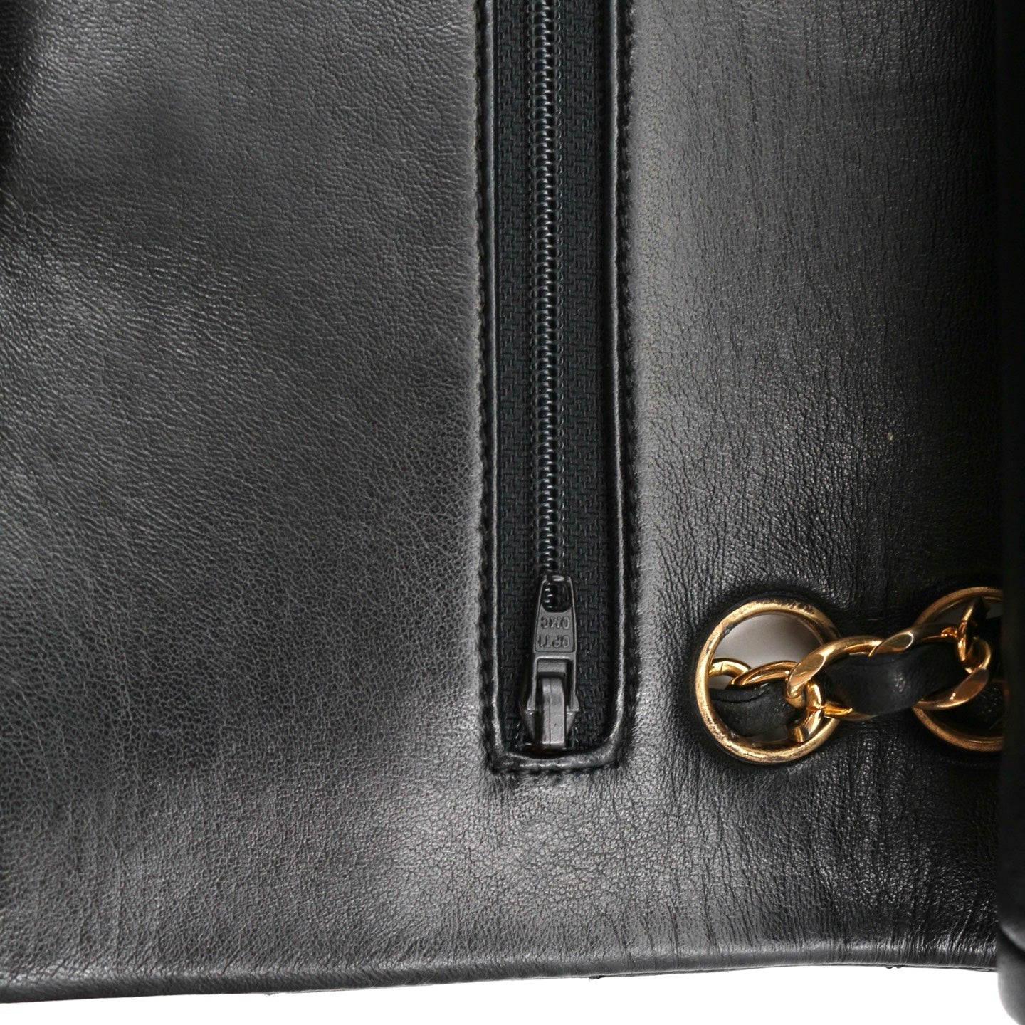 Chanel Black Lambskin Classic Flap Bag 23 Gold Hardware [Used]