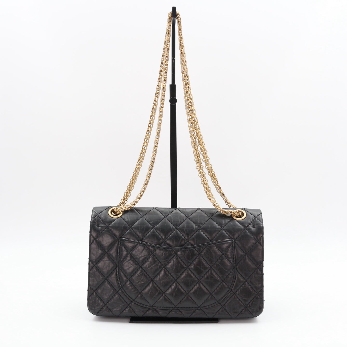 CHANEL Aged Calfskin Lucky Charms 2.55 Reissue 225 Flap Bag Black [Used]
