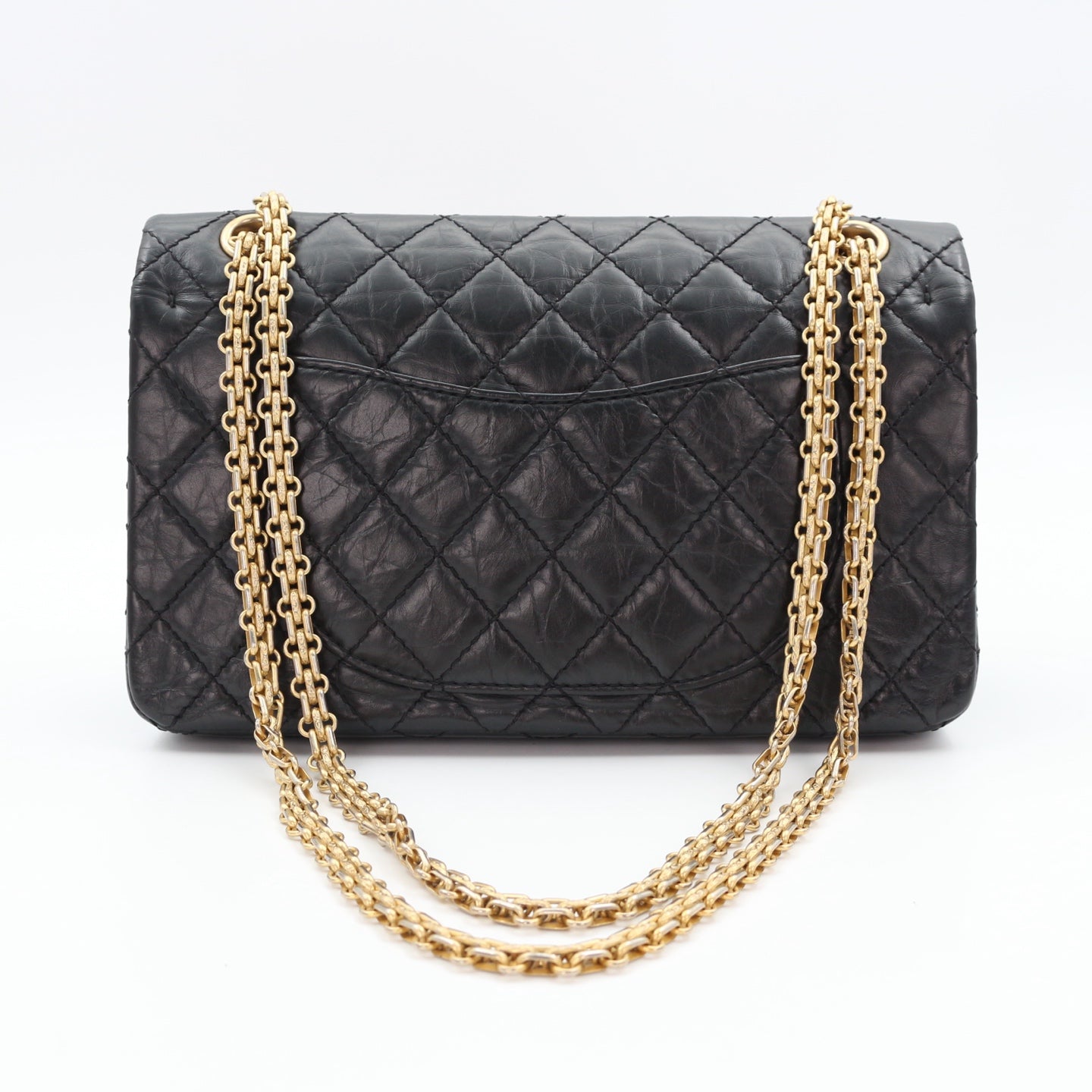 CHANEL Aged Calfskin Lucky Charms 2.55 Reissue 225 Flap Bag Black [Used]