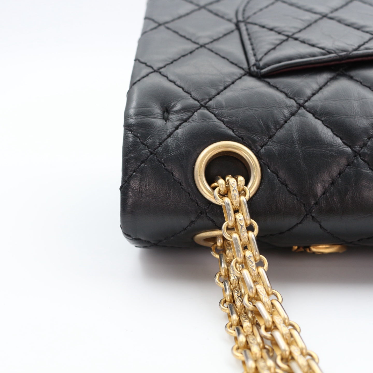 CHANEL Aged Calfskin Lucky Charms 2.55 Reissue 225 Flap Bag Black [Used]