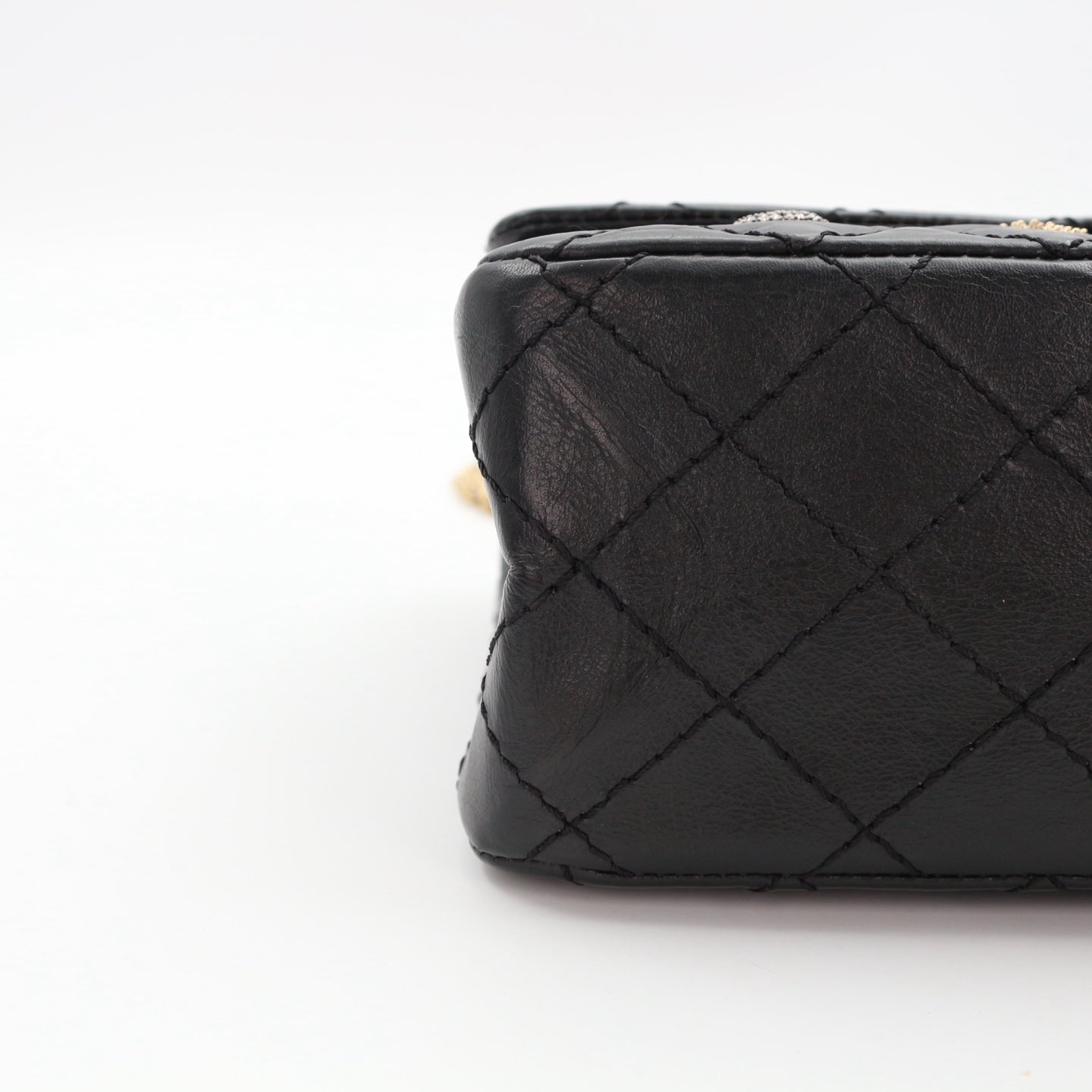 CHANEL Aged Calfskin Lucky Charms 2.55 Reissue 225 Flap Bag Black [Used]