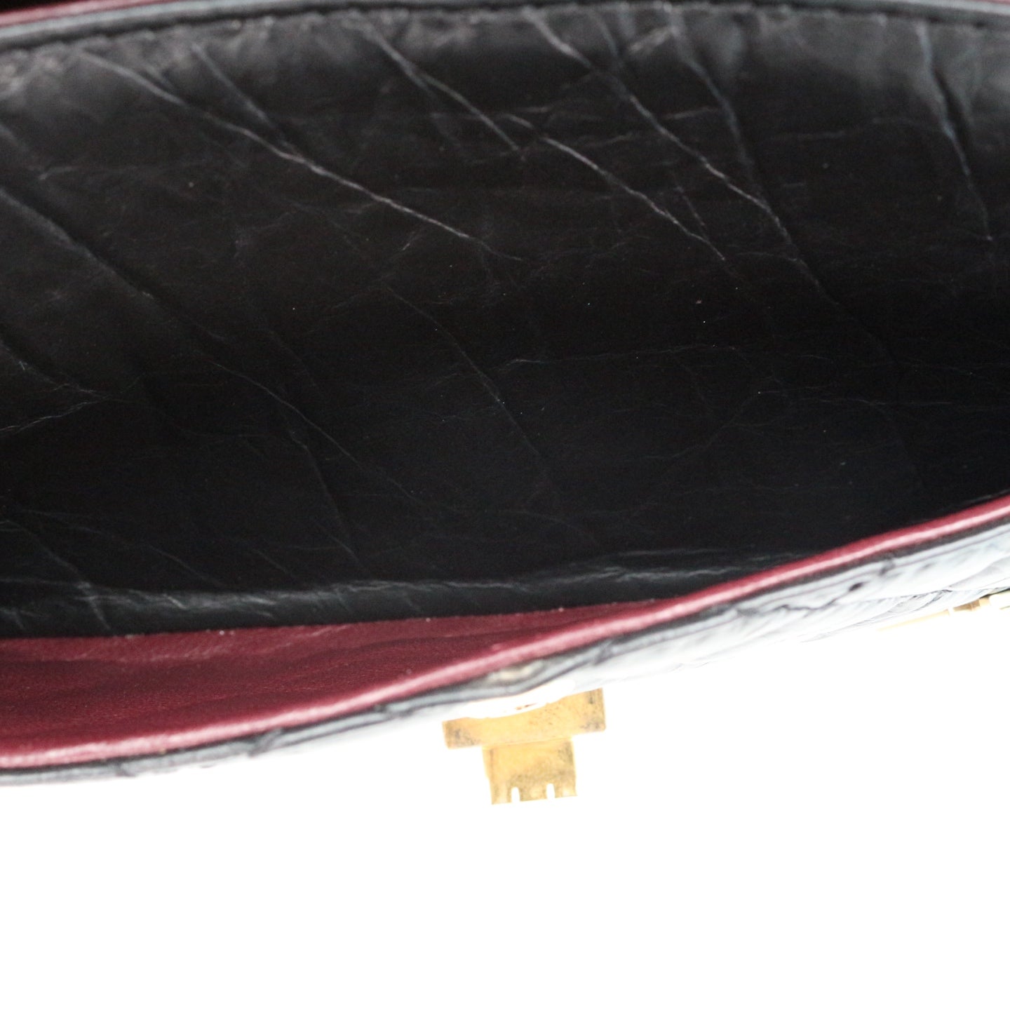 CHANEL Aged Calfskin Lucky Charms 2.55 Reissue 225 Flap Bag Black [Used]