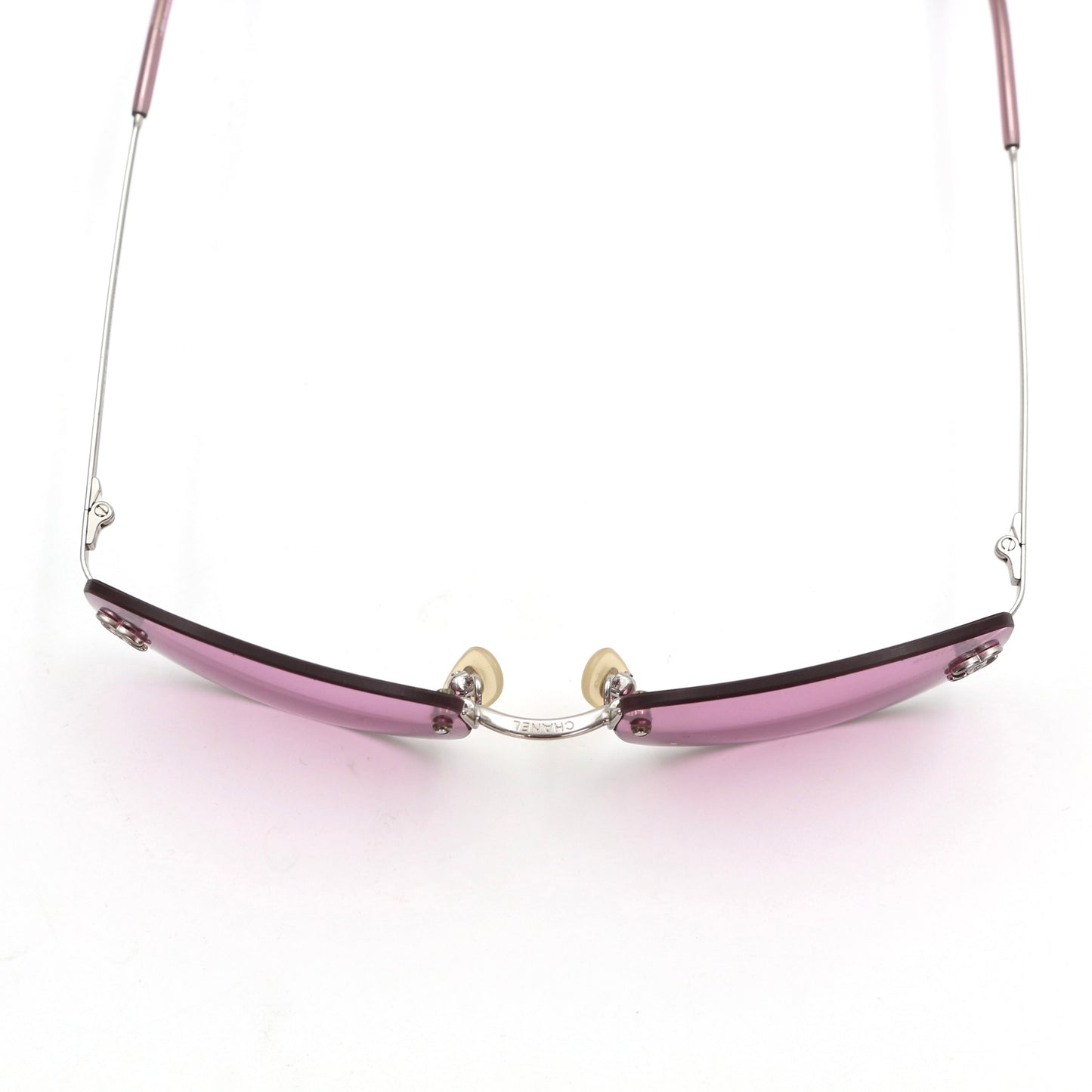Chanel Pink Rimless Vintage Sunglasses [Used]