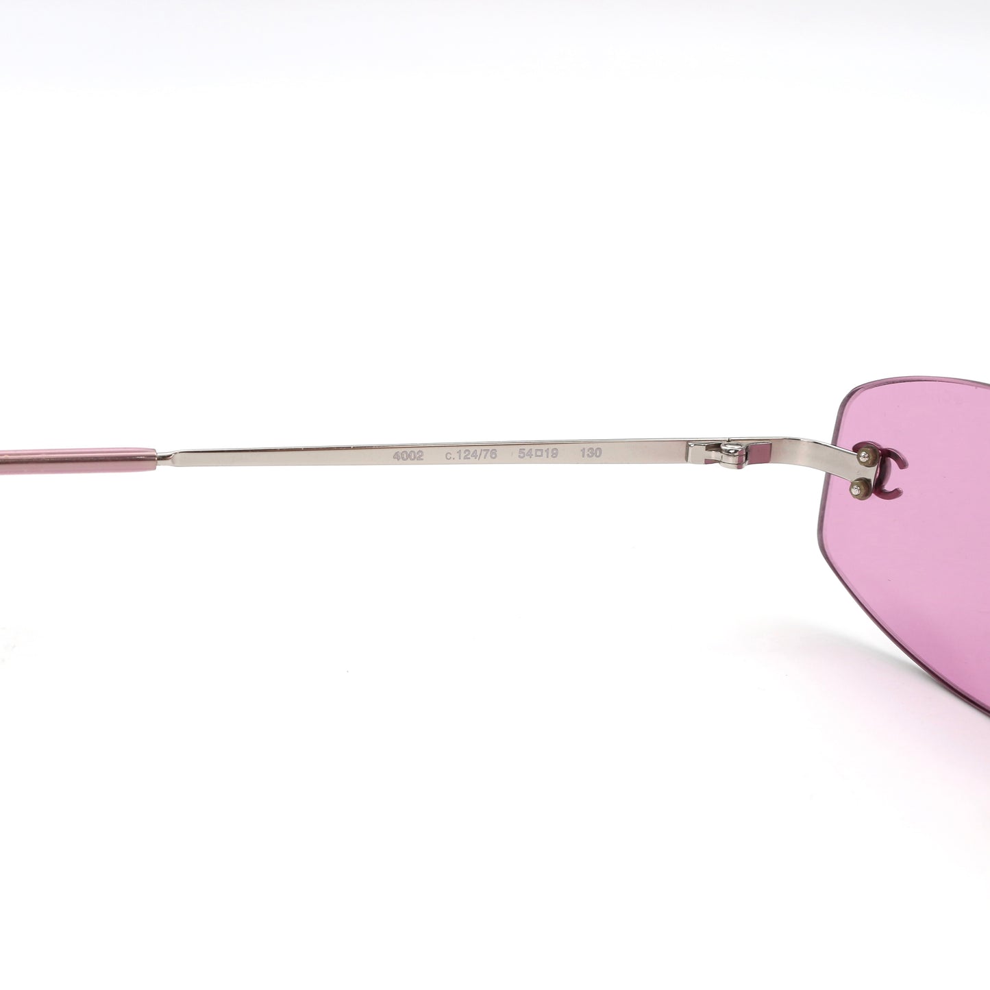 Chanel Pink Rimless Vintage Sunglasses [Used]