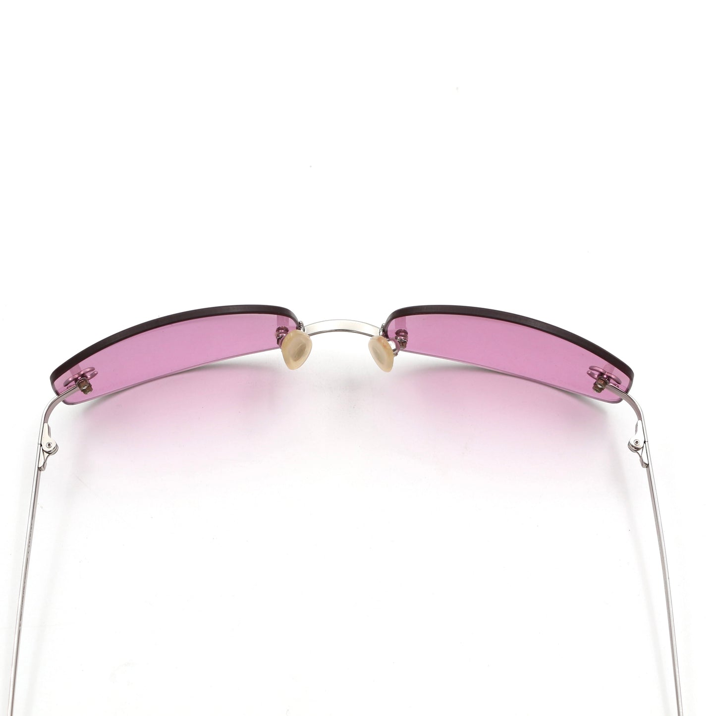 Chanel Pink Rimless Vintage Sunglasses [Used]