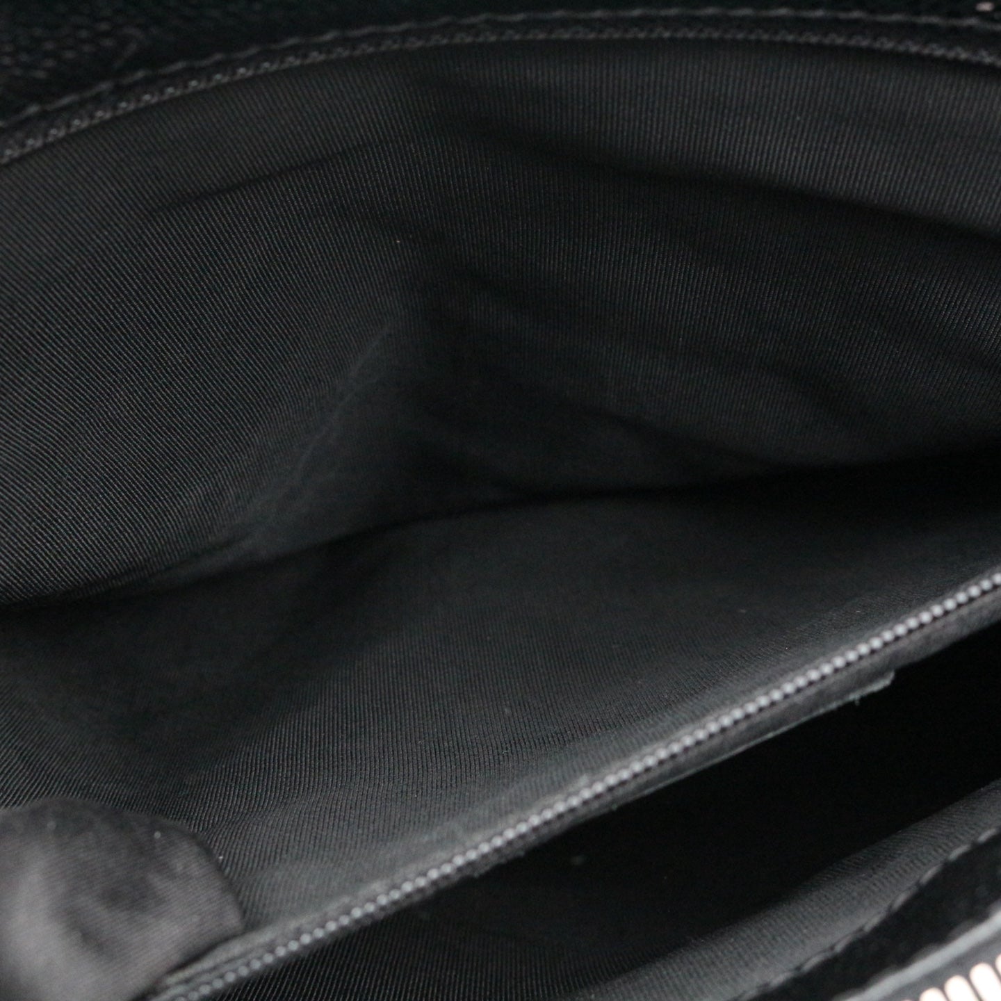 CHANEL Black Caviar GST Tote Bag Silver Hardware [Used]