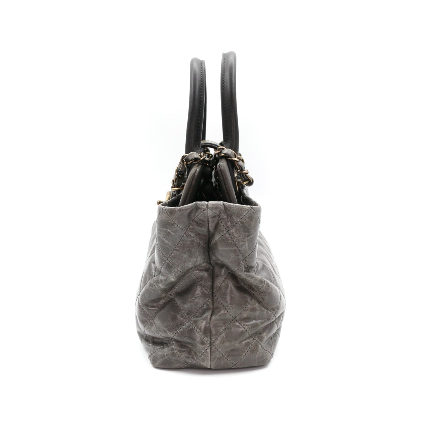 CHANEL Métiers d'Art Ruched Calfskin & Stingray 2-Way Tote Bag [Used]