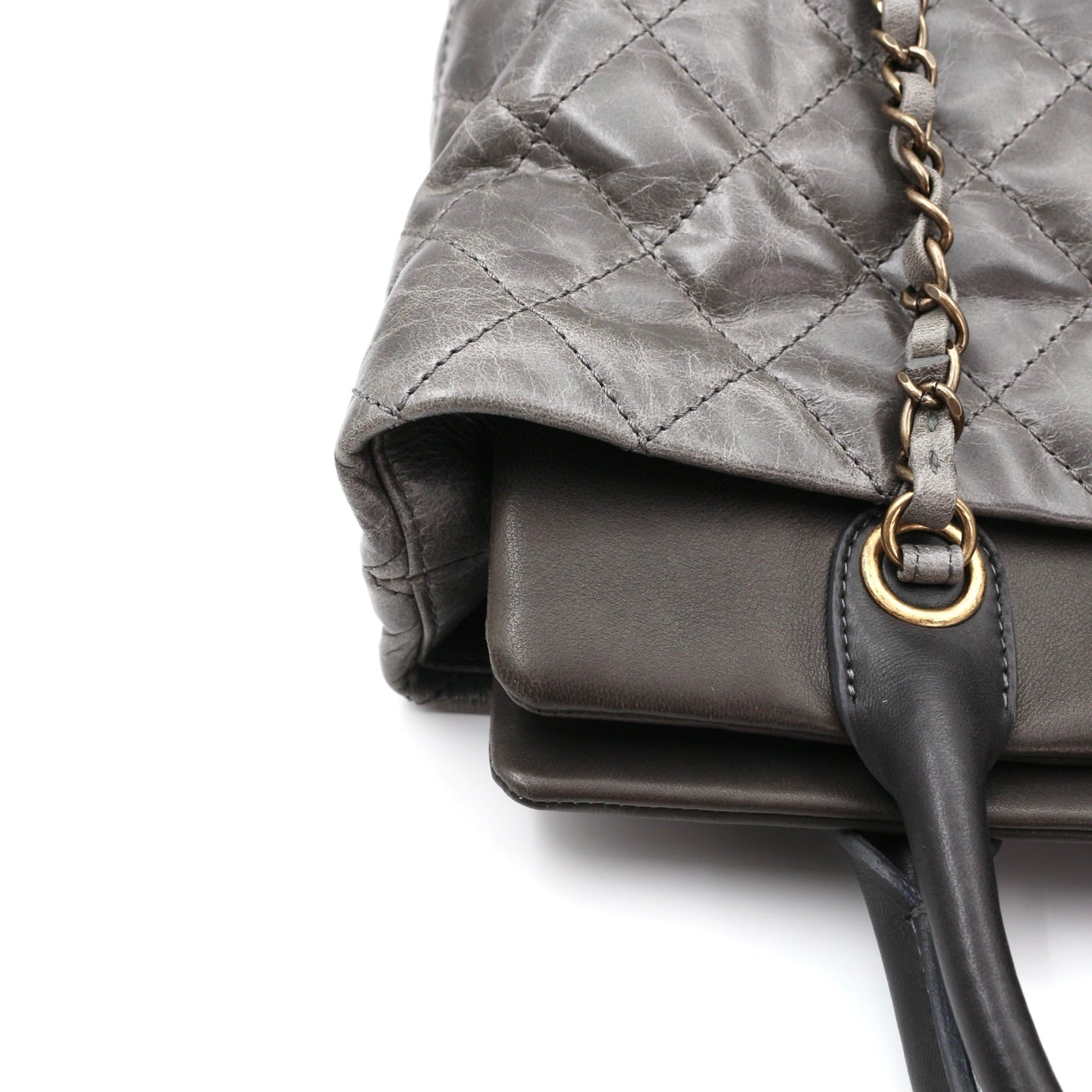 CHANEL Métiers d'Art Ruched Calfskin & Stingray 2-Way Tote Bag [Used]
