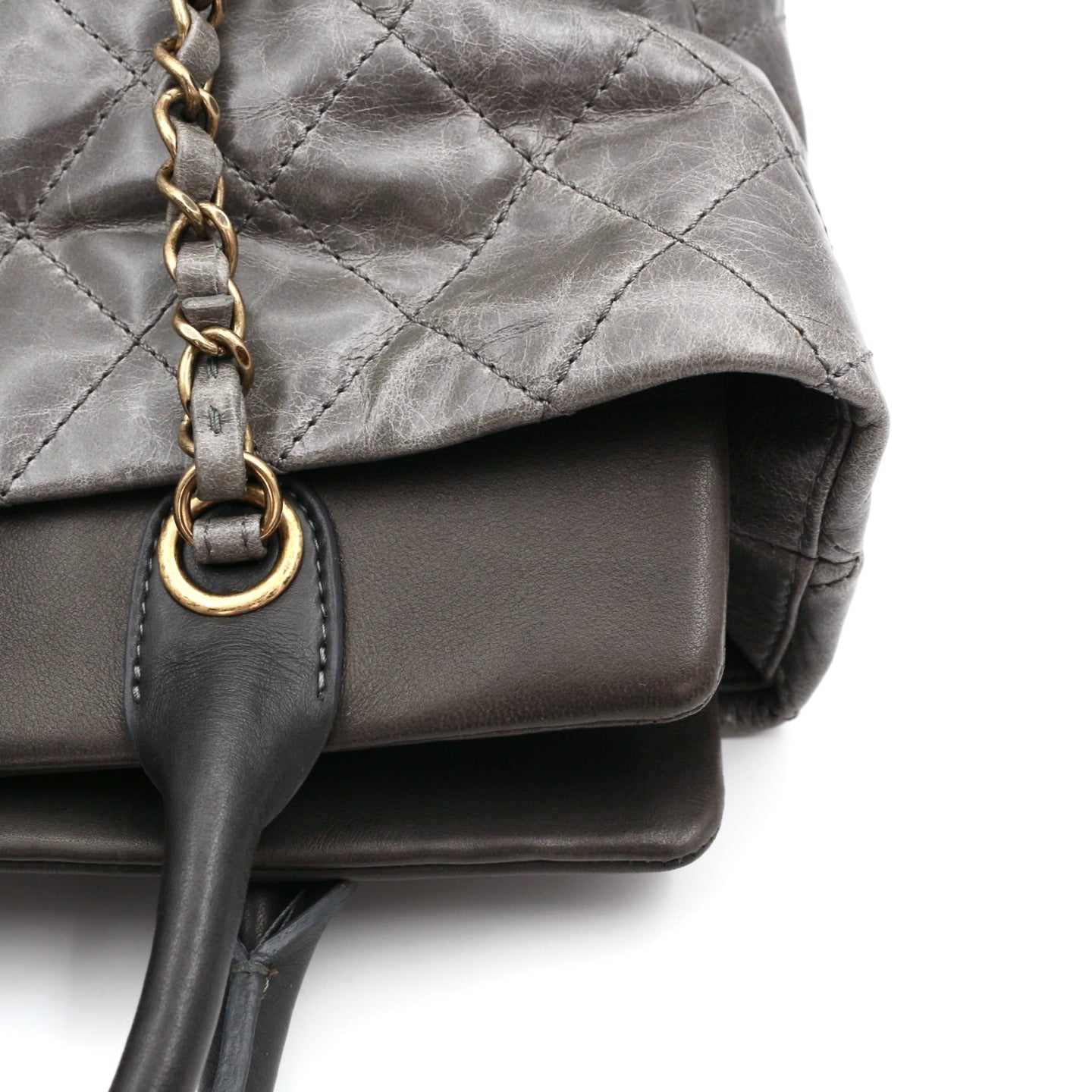 CHANEL Métiers d'Art Ruched Calfskin & Stingray 2-Way Tote Bag [Used]