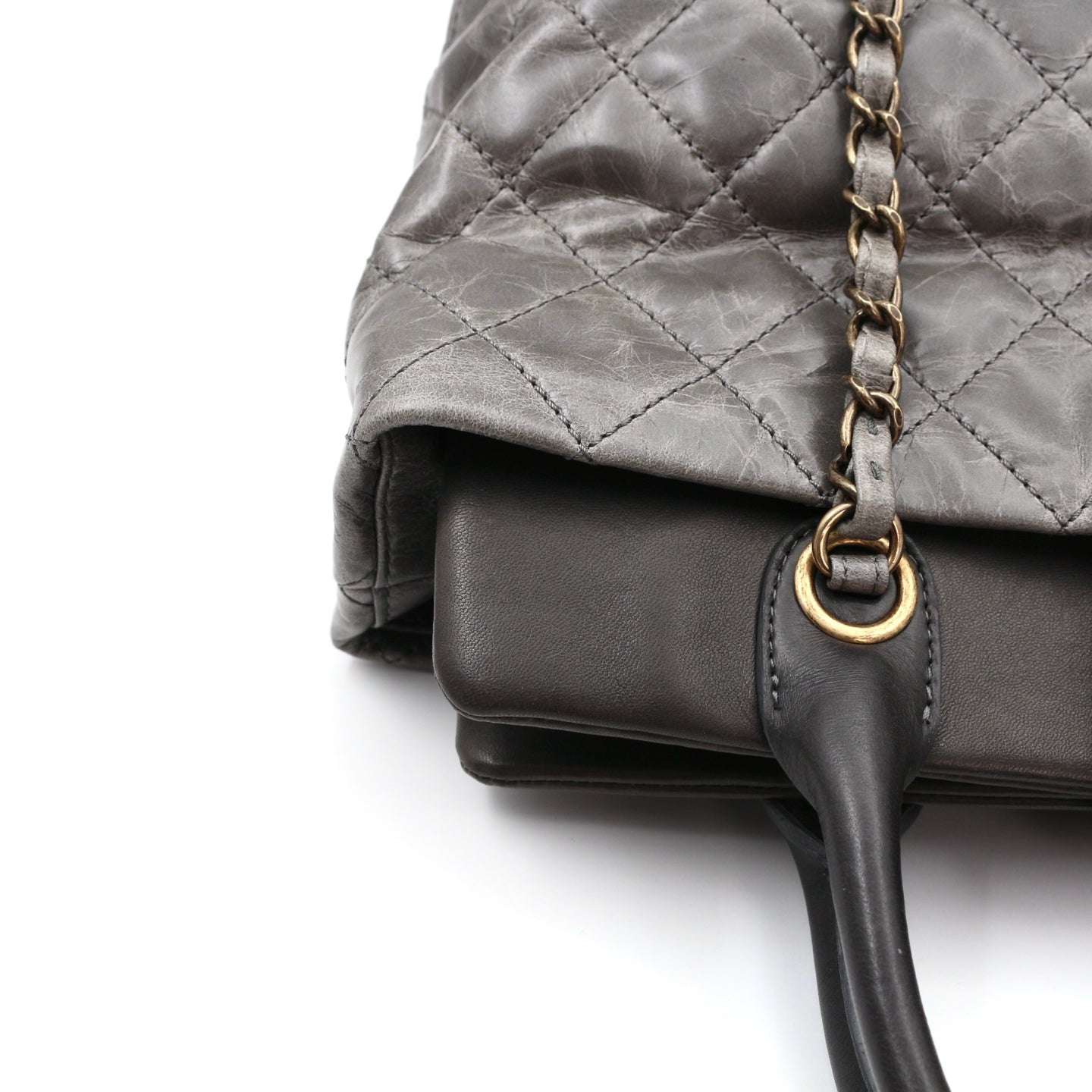 CHANEL Métiers d'Art Ruched Calfskin & Stingray 2-Way Tote Bag [Used]