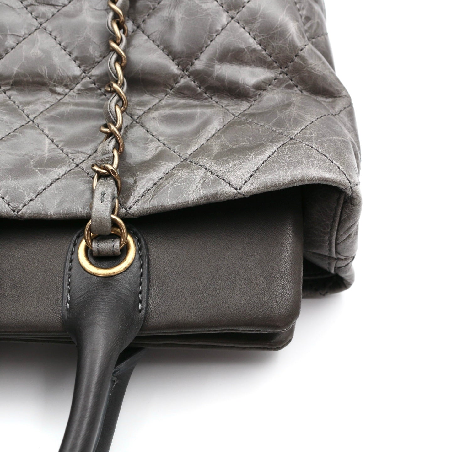 CHANEL Métiers d'Art Ruched Calfskin & Stingray 2-Way Tote Bag [Used]