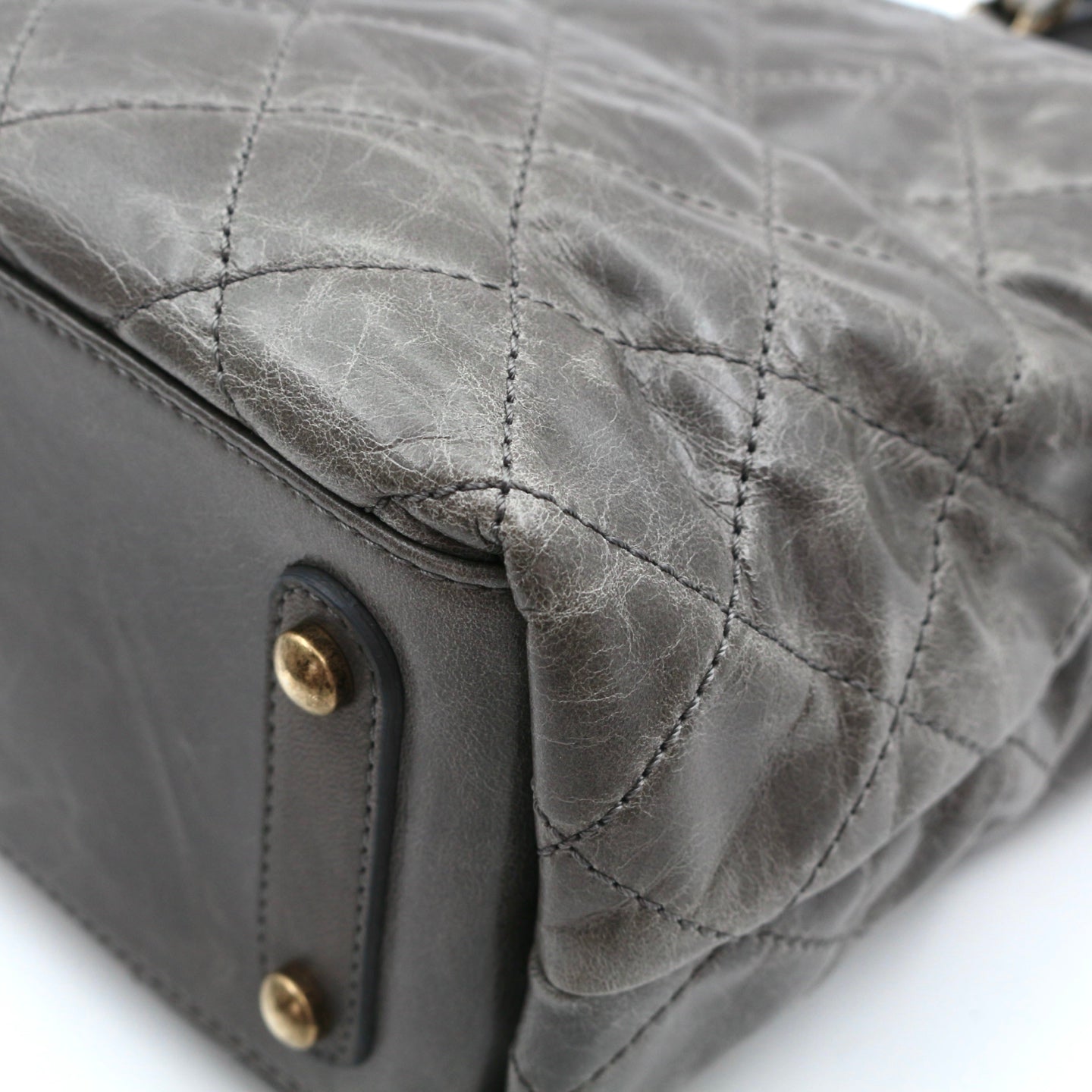 CHANEL Métiers d'Art Ruched Calfskin & Stingray 2-Way Tote Bag [Used]