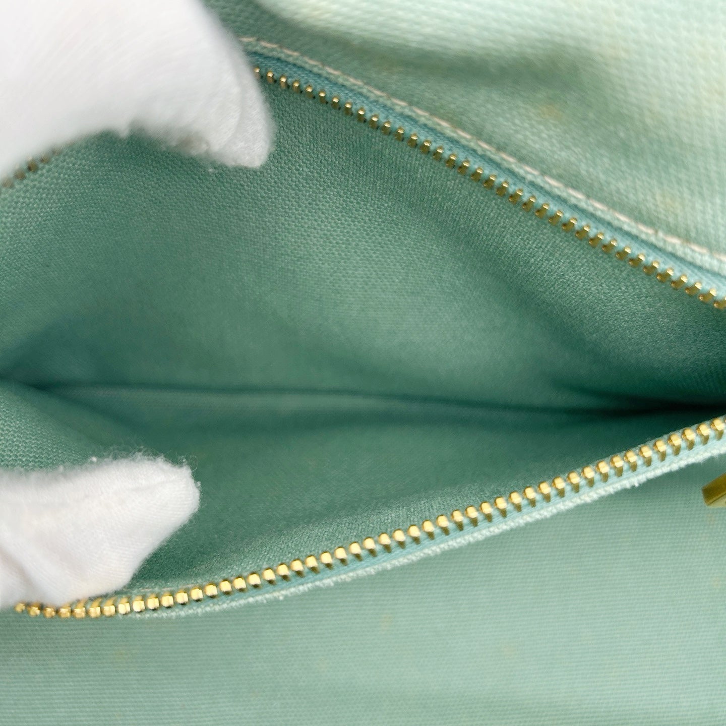 Prada Mint Green Canvas Large Tote Bag [Used]