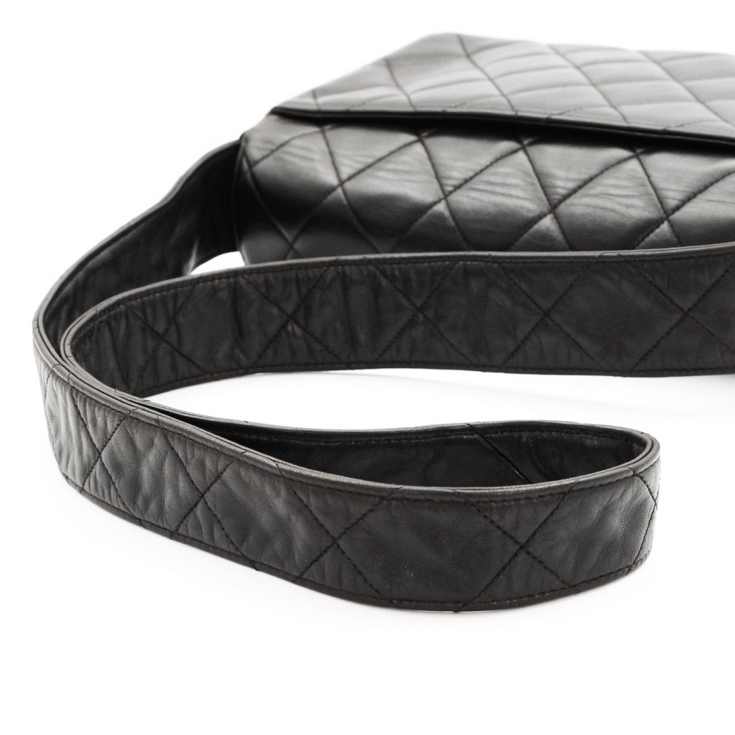 CHANEL So Black Lambskin CC Messenger Bag [Used]