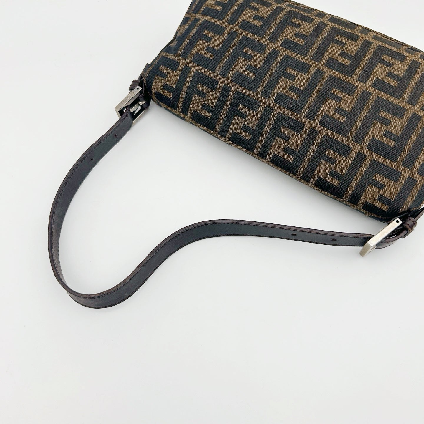 FENDI Brown Zucca Baguette Shoulder Bag [Used]