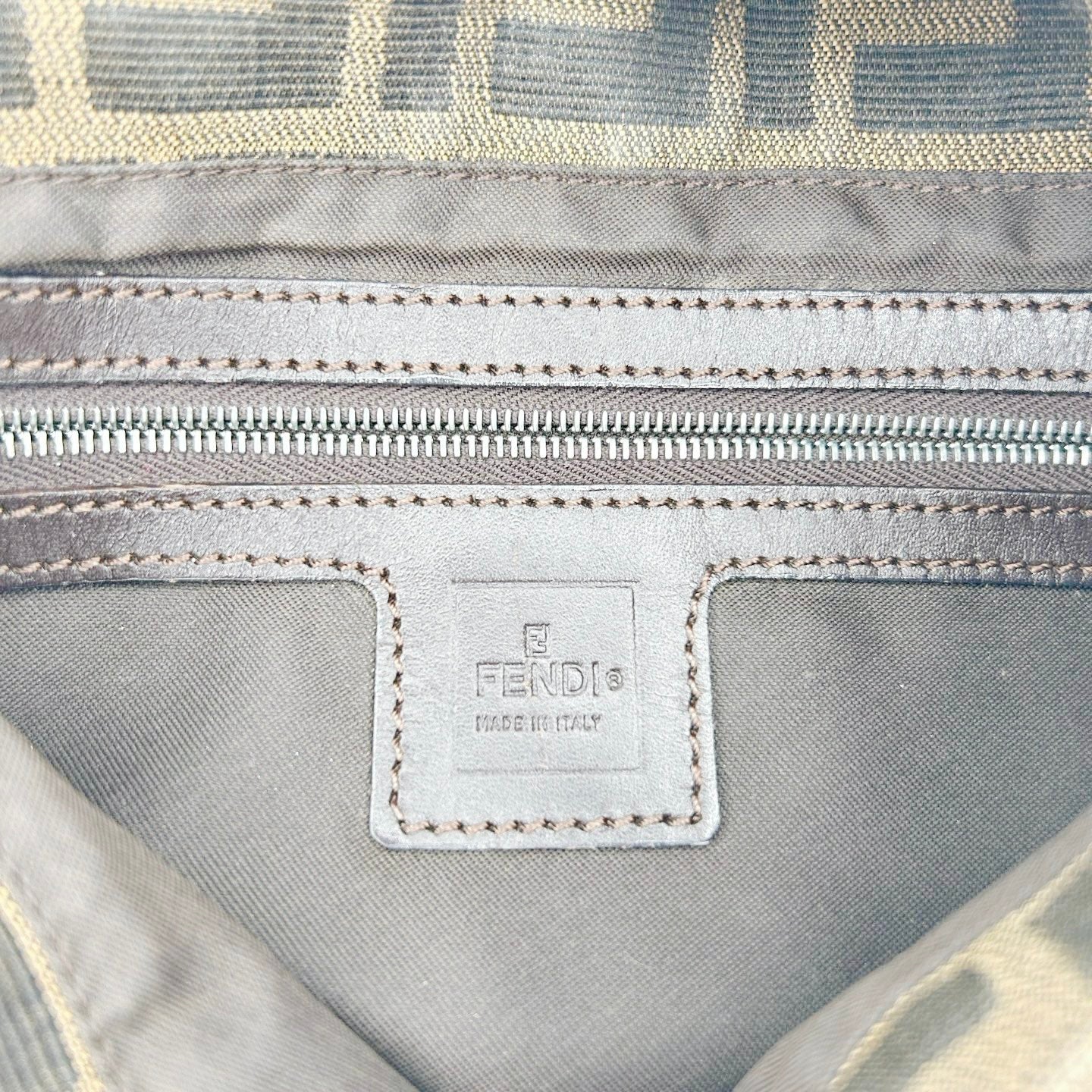 FENDI Brown Zucca Baguette Shoulder Bag [Used]