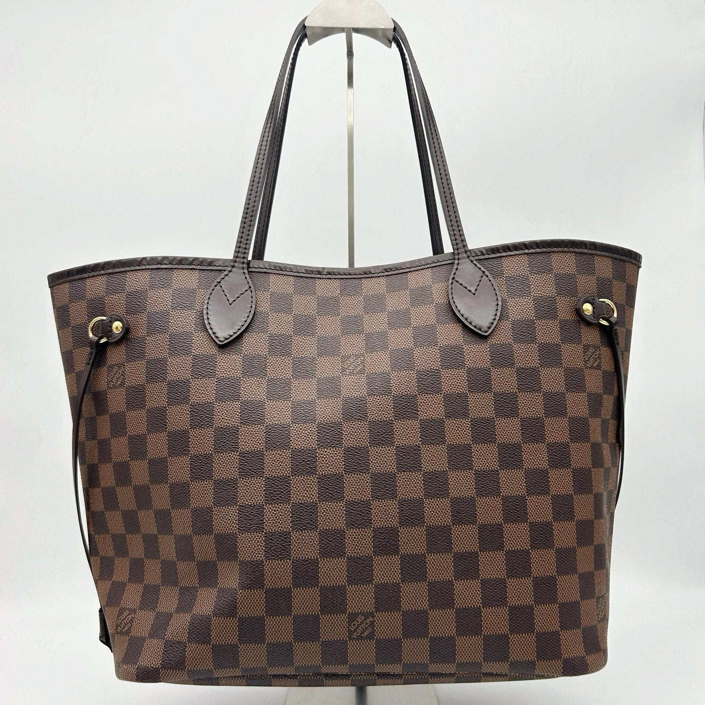 LOUIS VUITTON Damier Ebene Neverfull MM Tote Bag [Used]