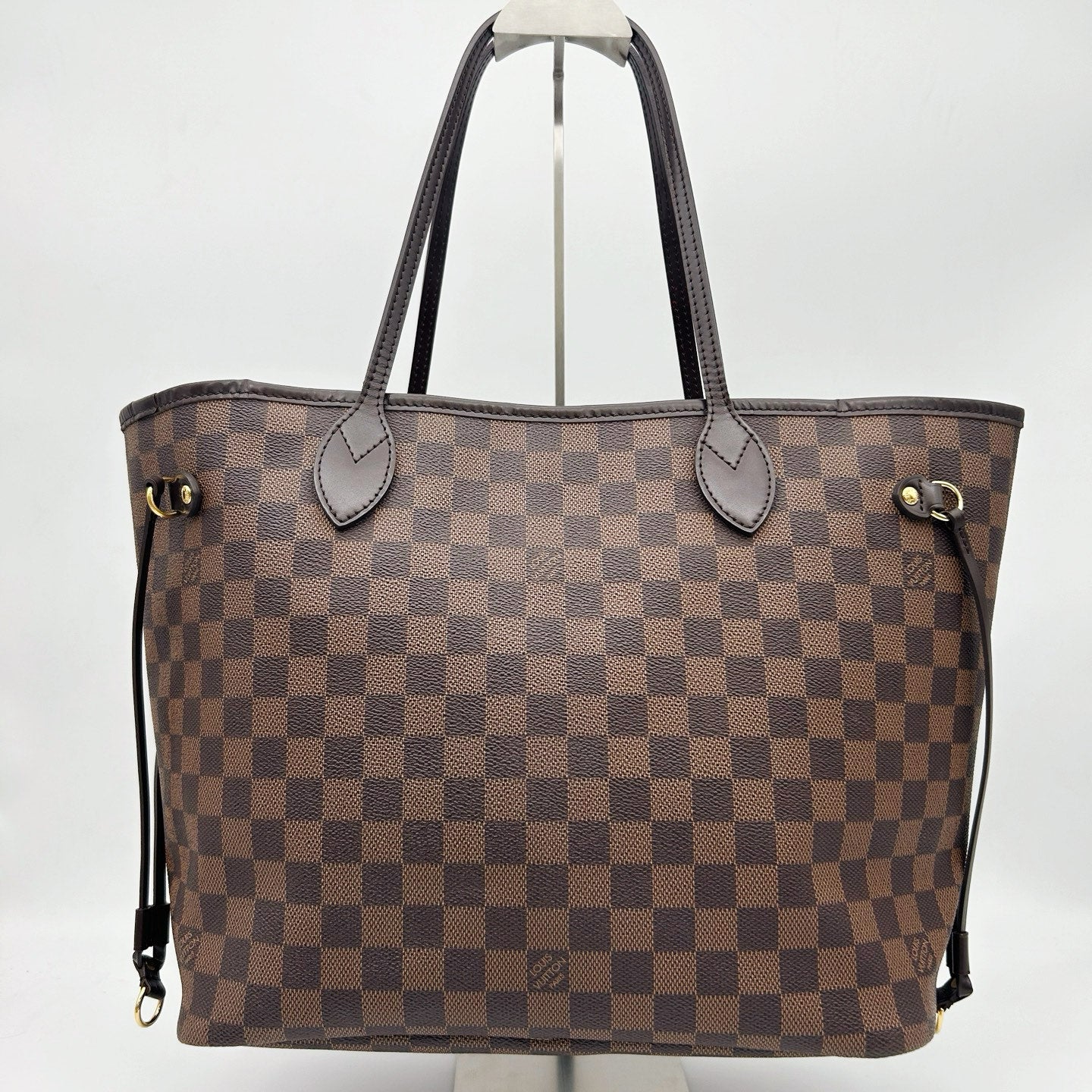 LOUIS VUITTON Damier Ebene Neverfull MM Tote Bag [Used]