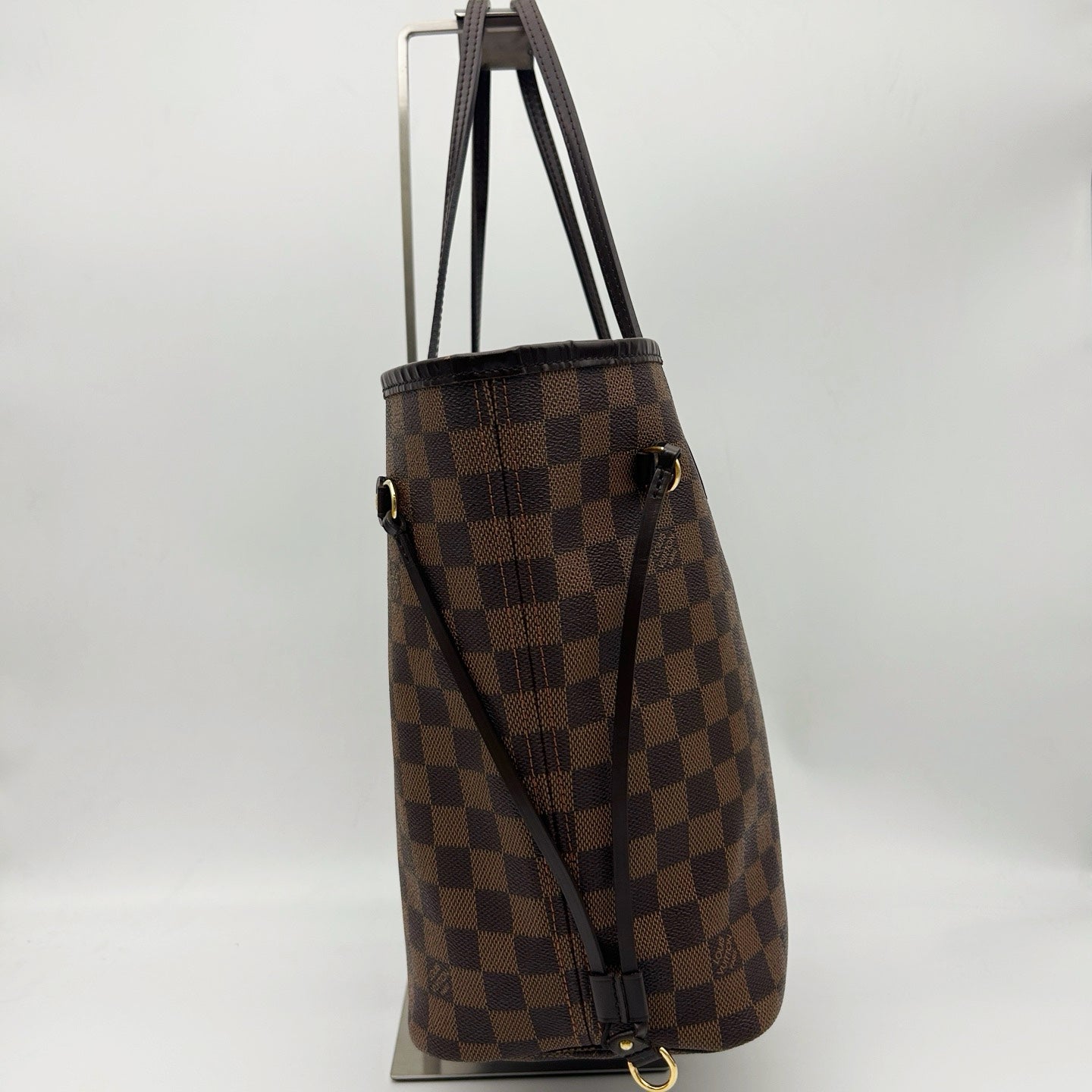 LOUIS VUITTON Damier Ebene Neverfull MM Tote Bag [Used]