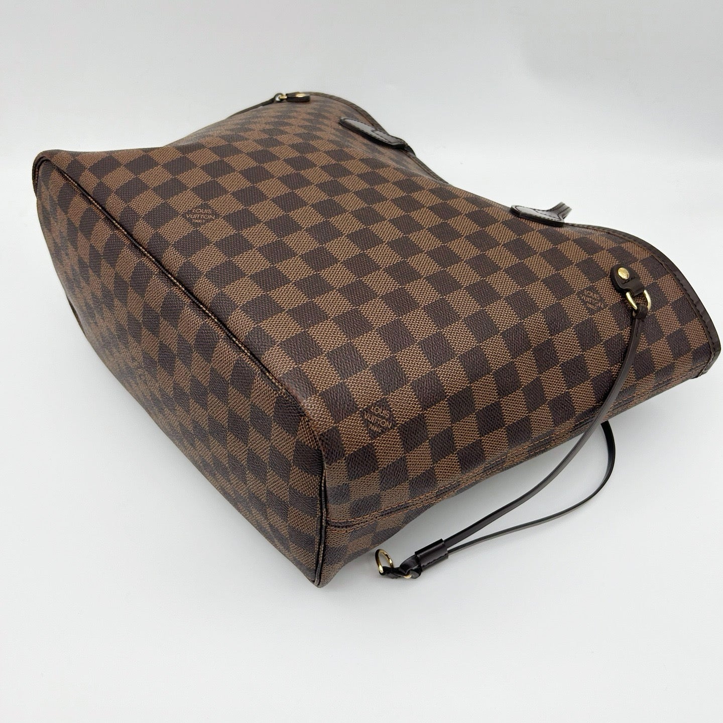 LOUIS VUITTON Damier Ebene Neverfull MM Tote Bag [Used]