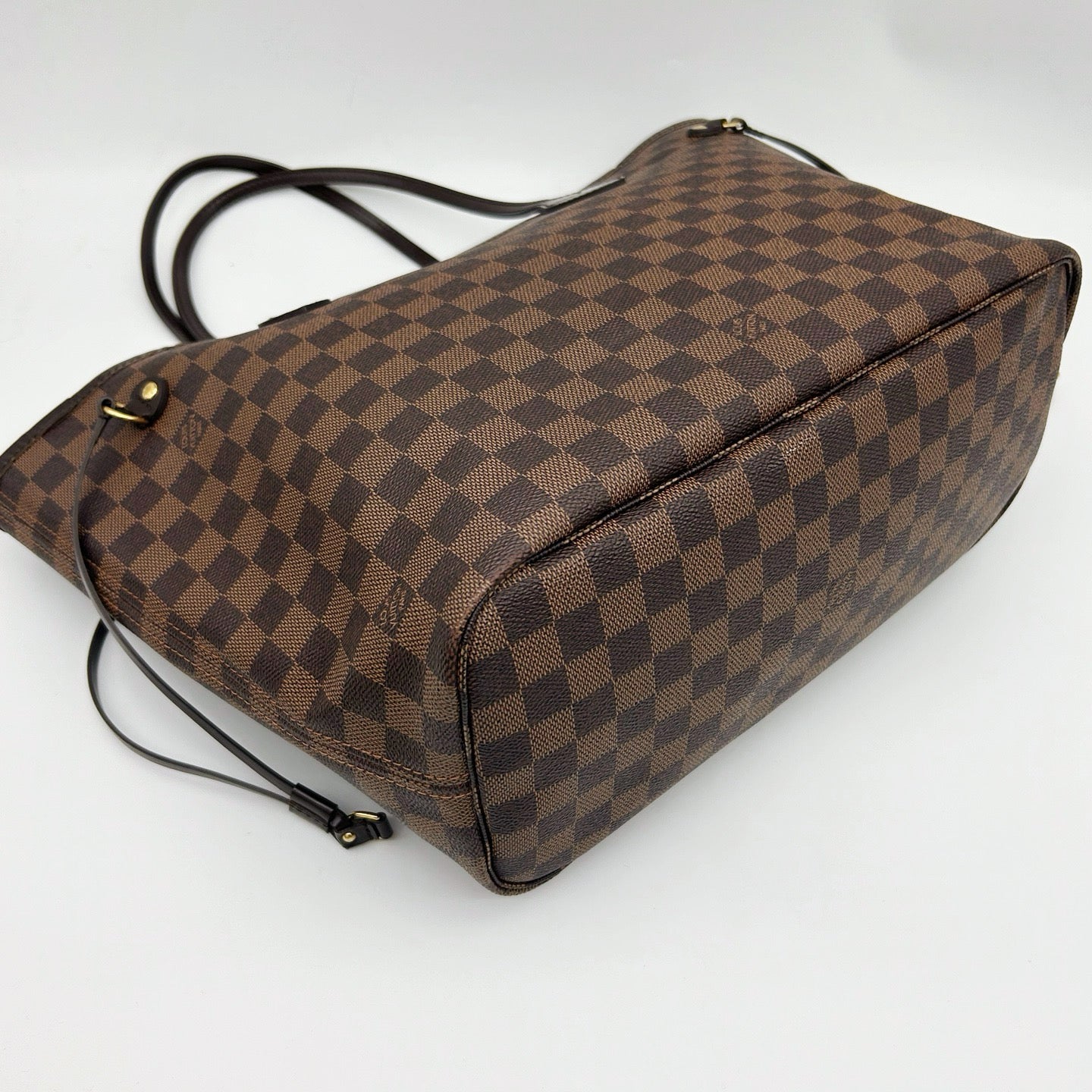 LOUIS VUITTON Damier Ebene Neverfull MM Tote Bag [Used]