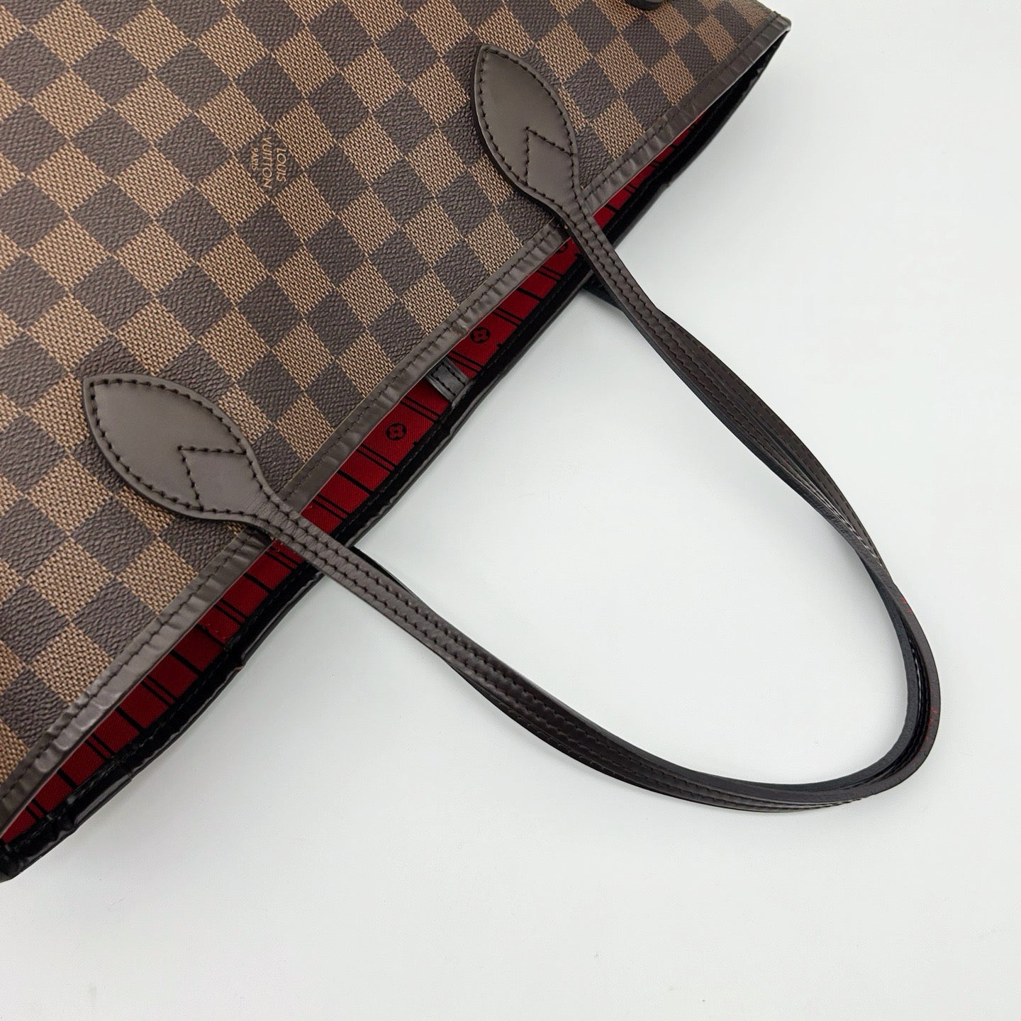 LOUIS VUITTON Damier Ebene Neverfull MM Tote Bag [Used]
