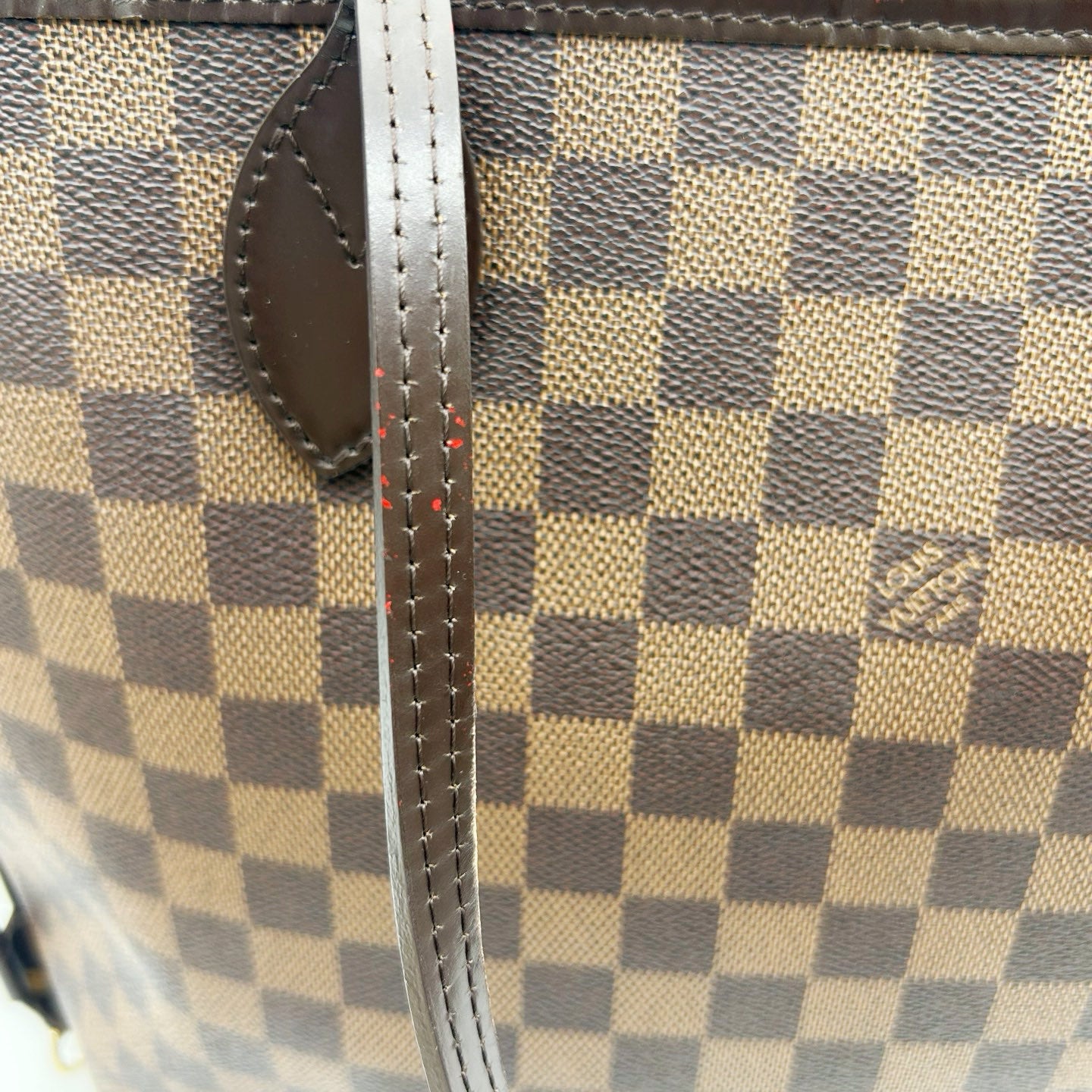 LOUIS VUITTON Damier Ebene Neverfull MM Tote Bag [Used]