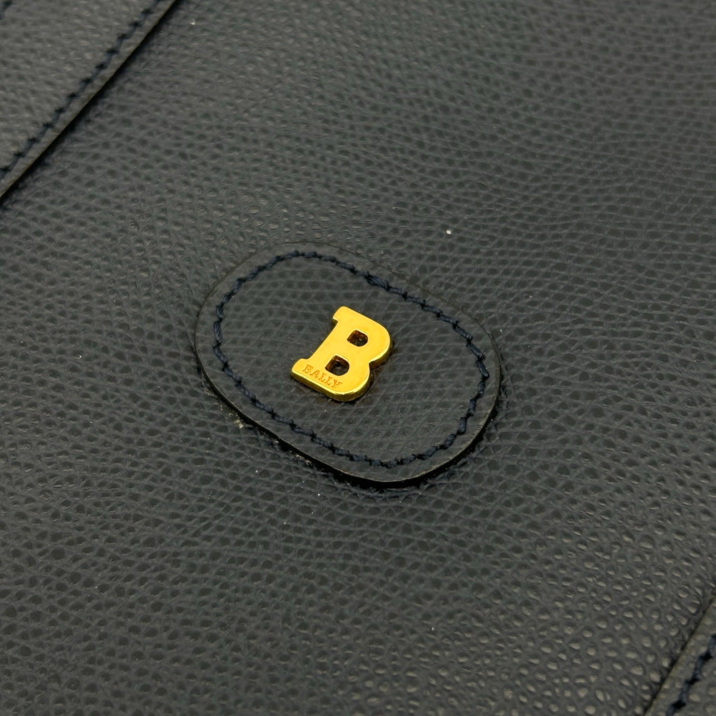 BALLY Blue Leather Top Handle Box Bag [Used]