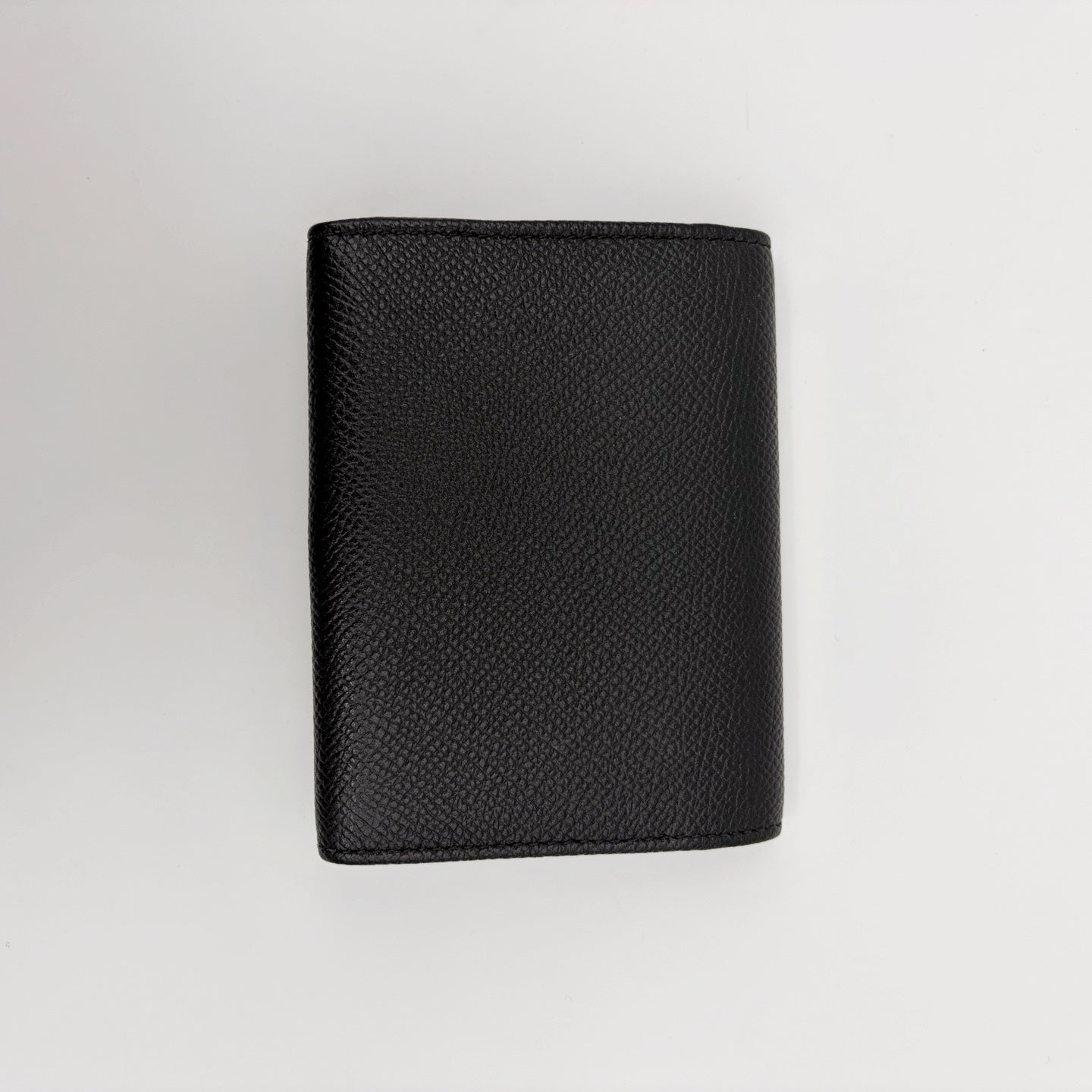 BVLGARI Black Leather Bi-Fold Wallet [Used]