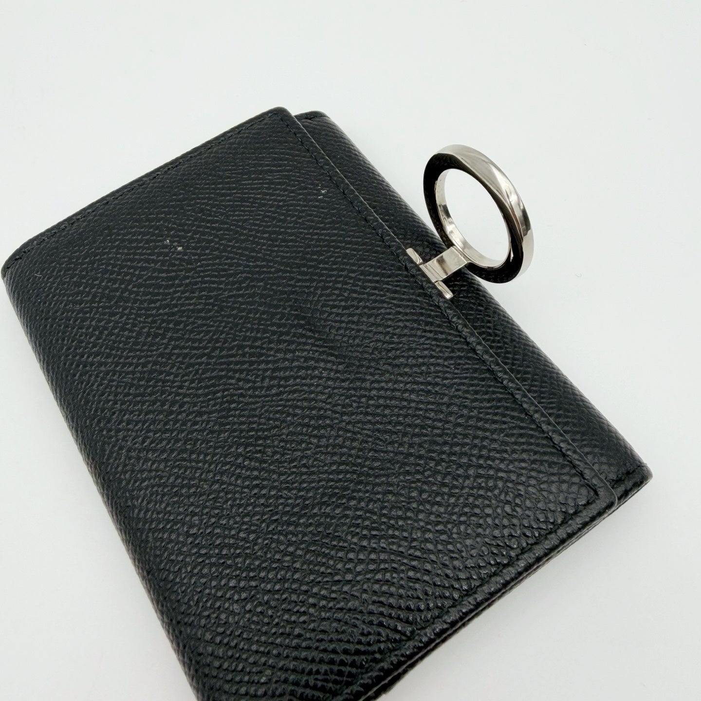 BVLGARI Black Leather Bi-Fold Wallet [Used]