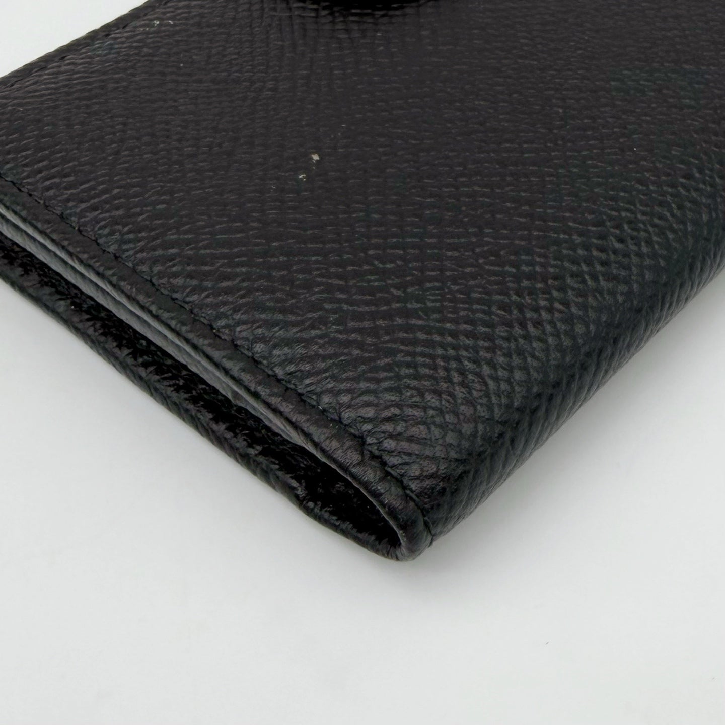 BVLGARI Black Leather Bi-Fold Wallet [Used]