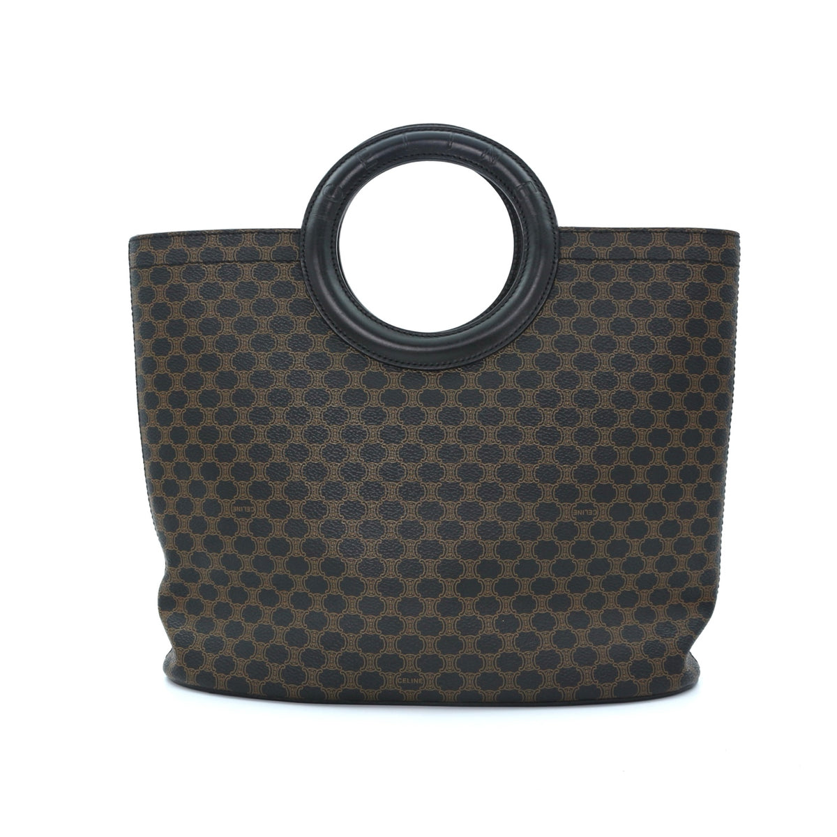 Celine Black Macadam Monogram Ring Handle Tote Bag [Used]