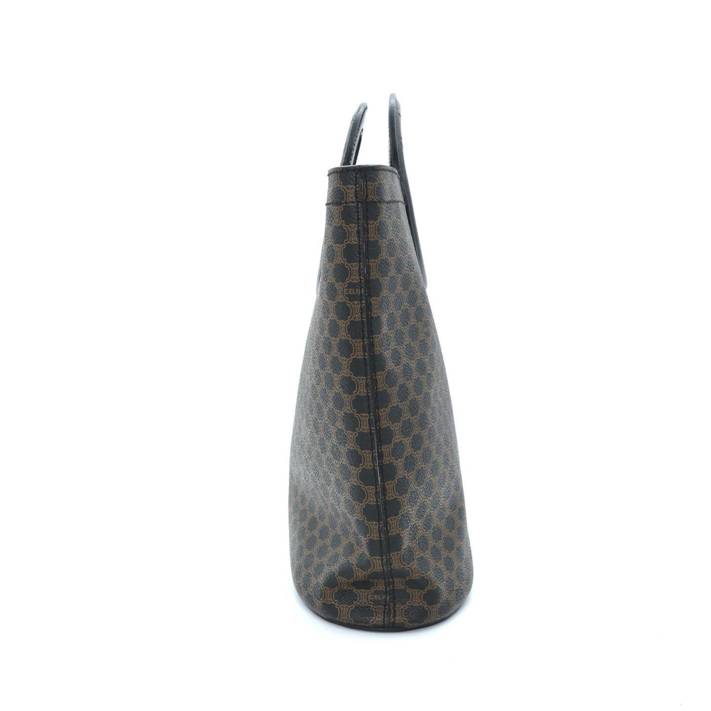 Celine Black Macadam Monogram Ring Handle Tote Bag [Used]