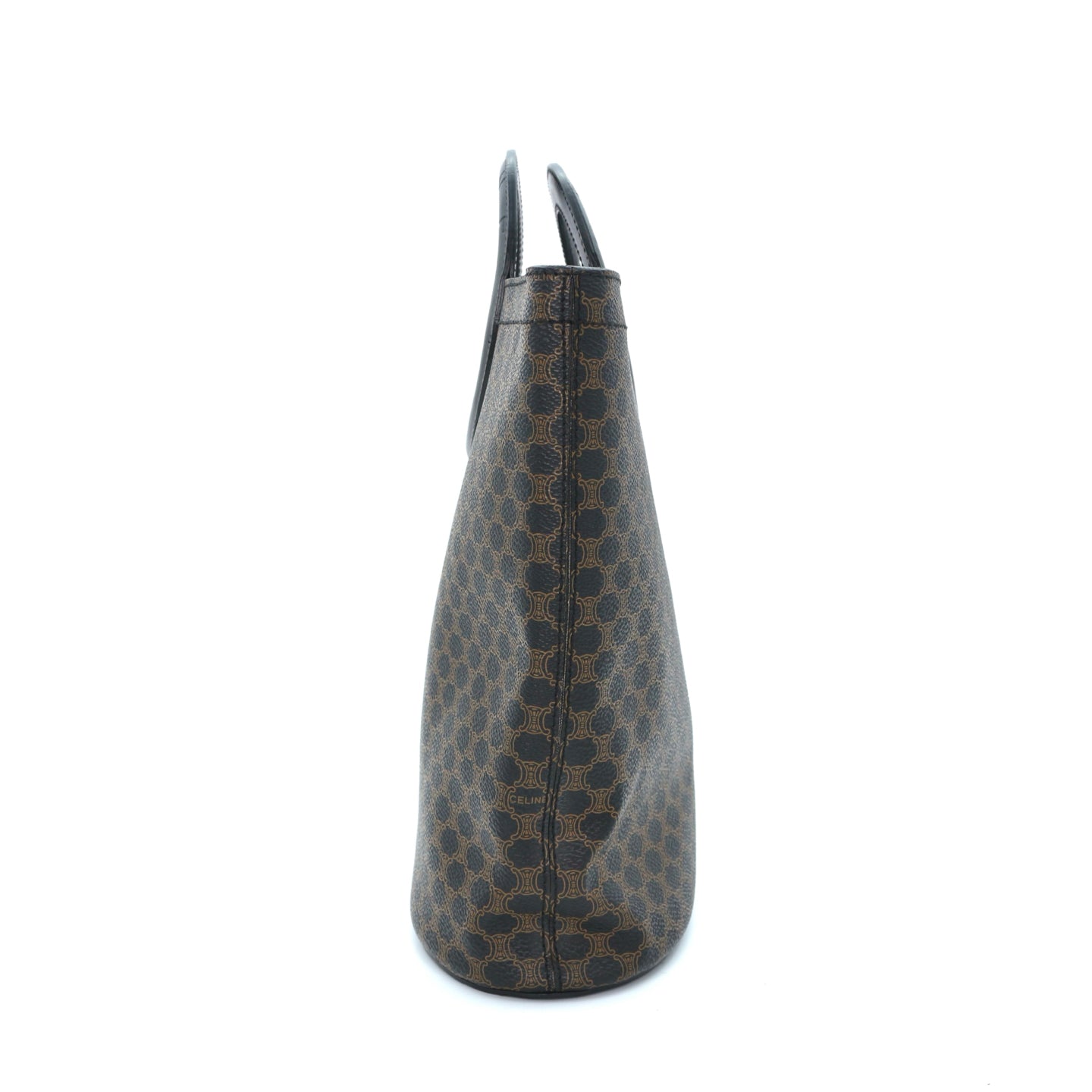 Celine Black Macadam Monogram Ring Handle Tote Bag [Used]
