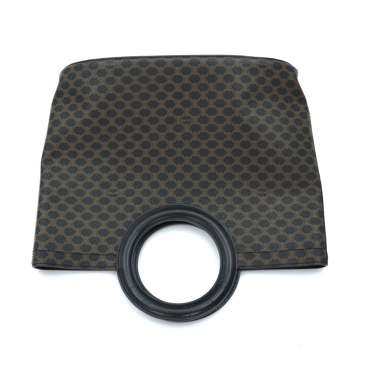 Celine Black Macadam Monogram Ring Handle Tote Bag [Used]