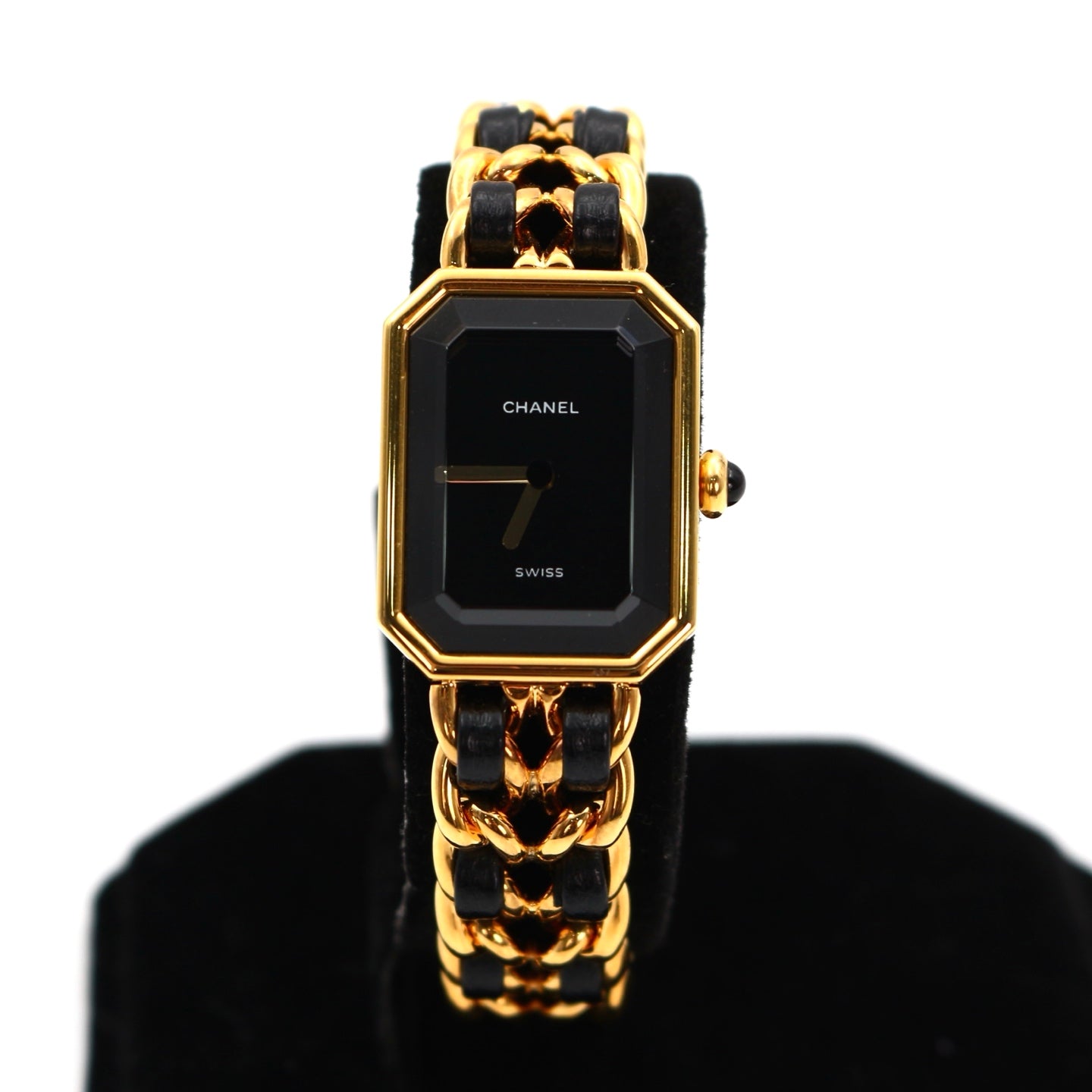 CHANEL Black & Gold Premiere L Watch [Used]