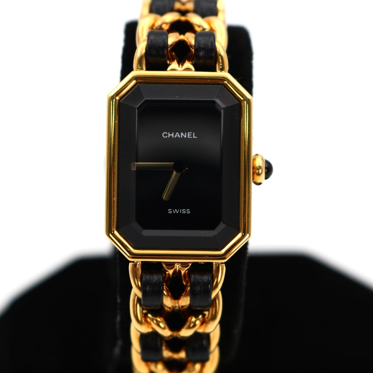 CHANEL Black & Gold Premiere L Watch [Used]