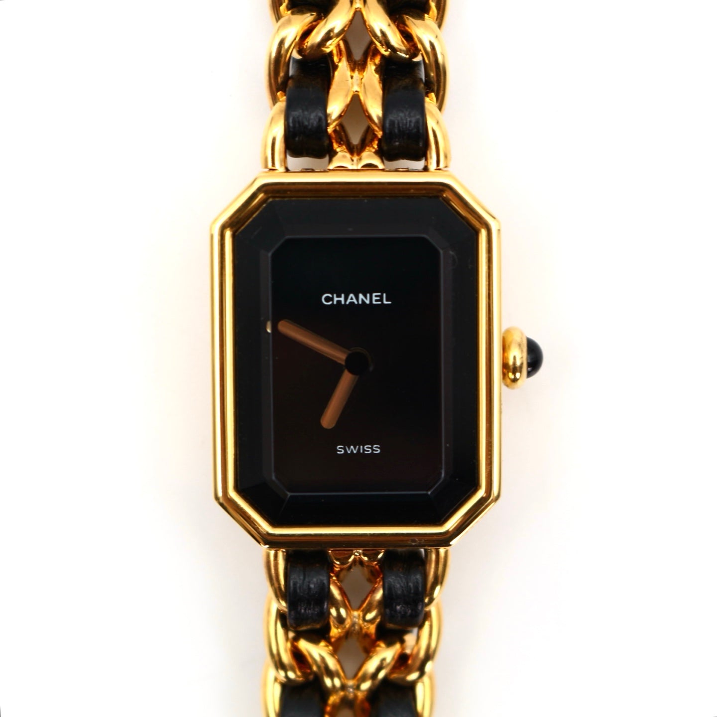 CHANEL Black & Gold Premiere L Watch [Used]