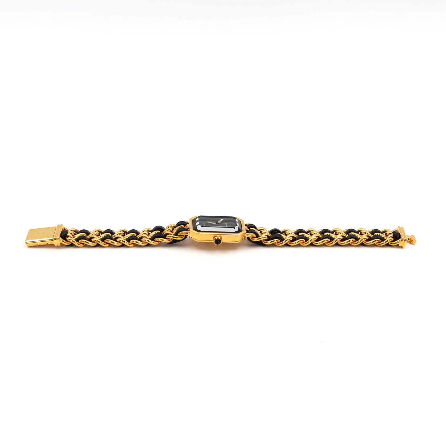 CHANEL Black & Gold Premiere L Watch [Used]