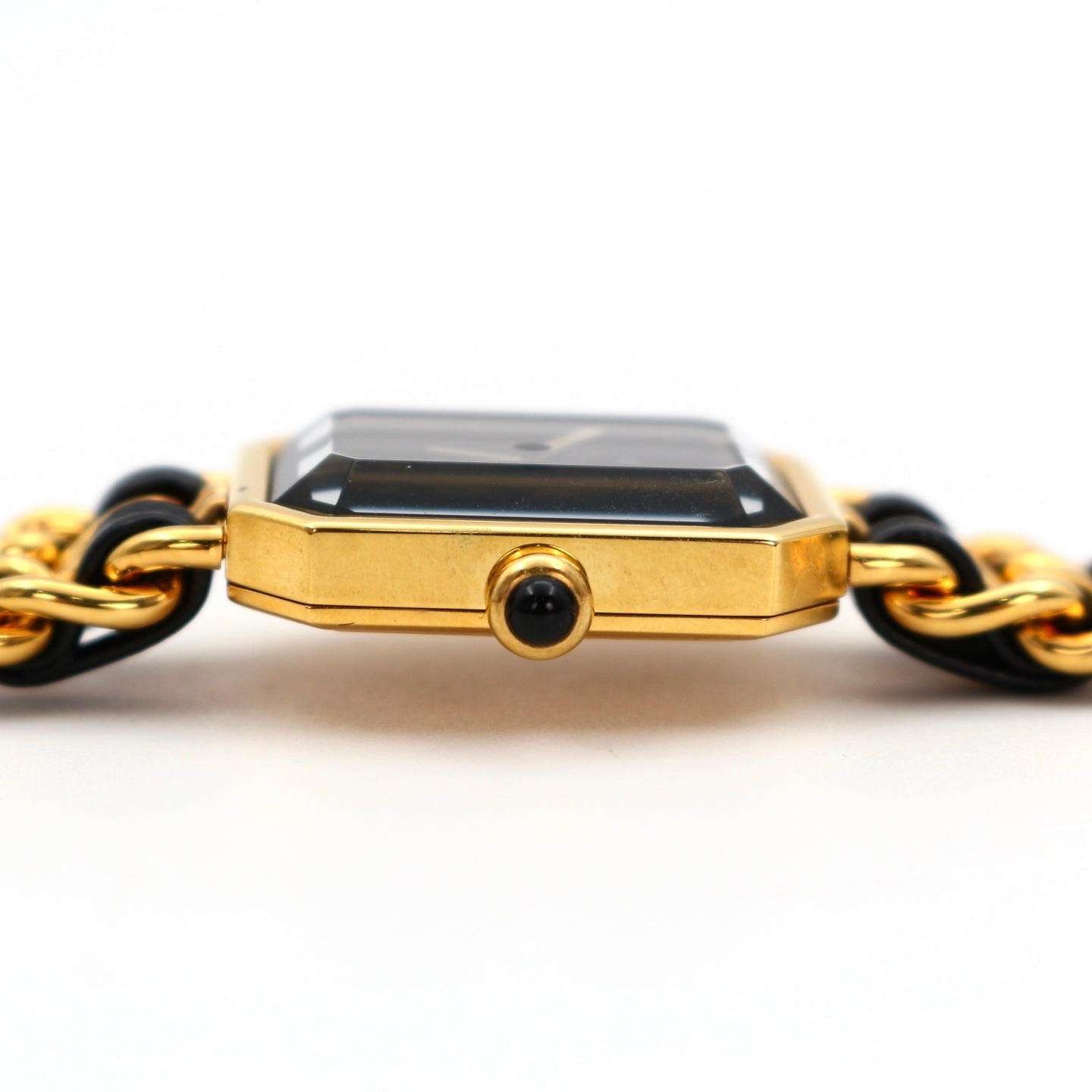CHANEL Black & Gold Premiere L Watch [Used]