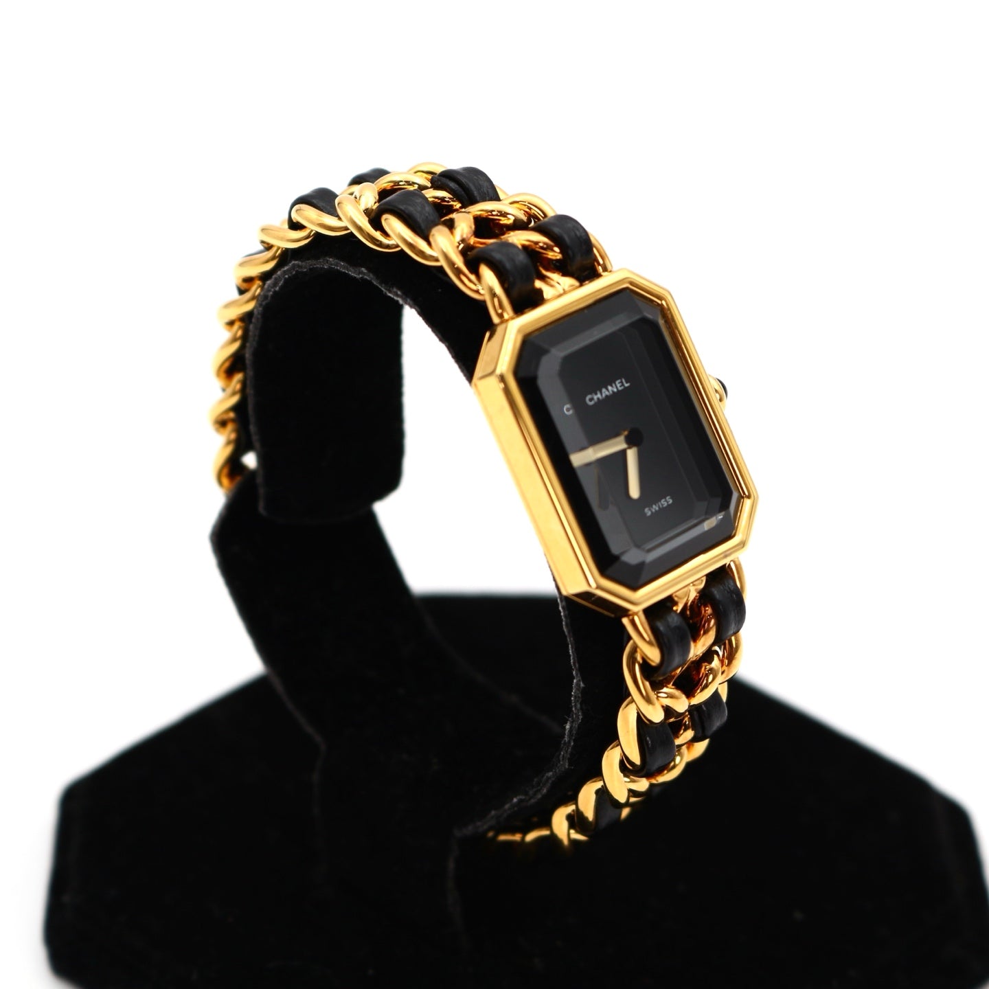 CHANEL Black & Gold Premiere L Watch [Used]