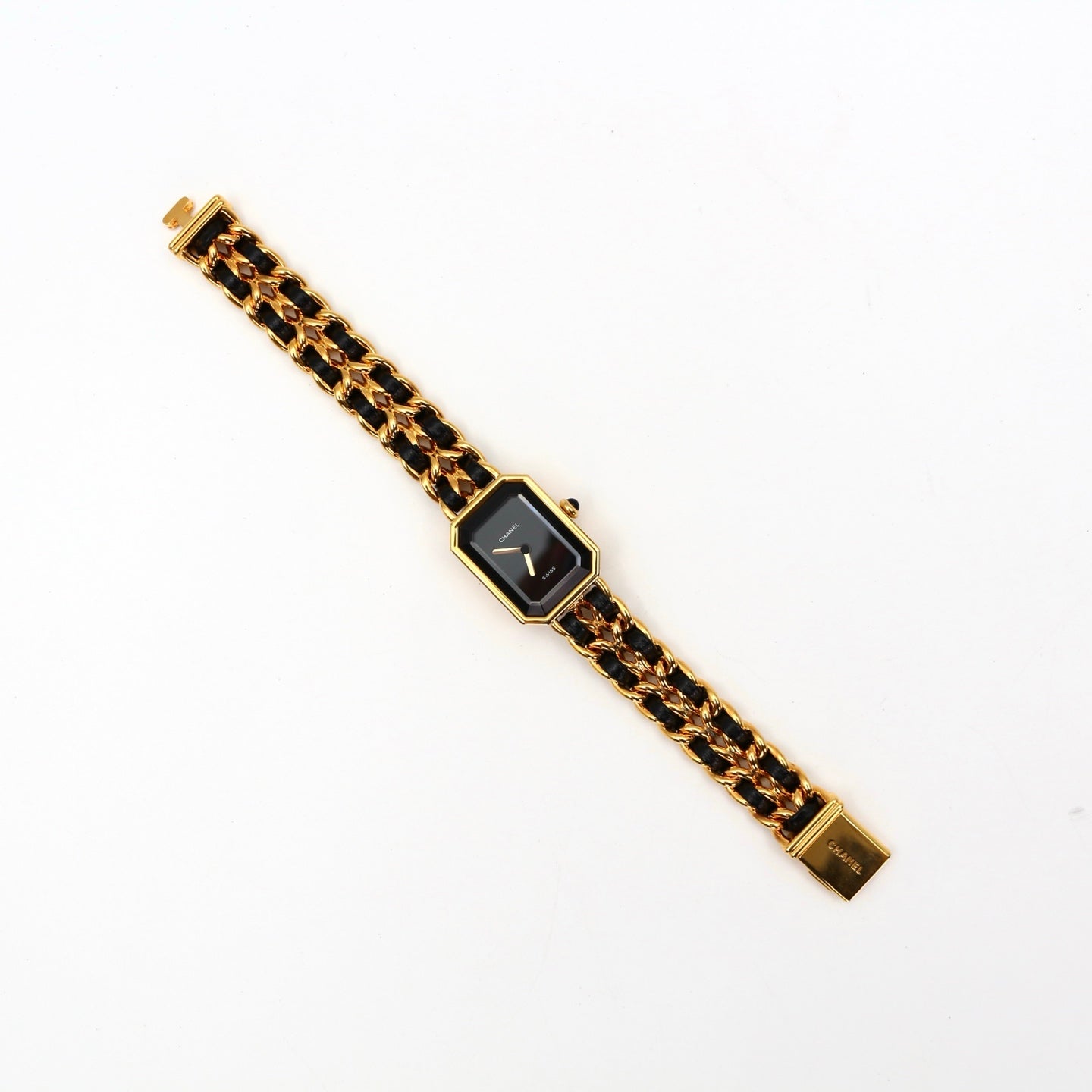 CHANEL Black & Gold Premiere L Watch [Used]