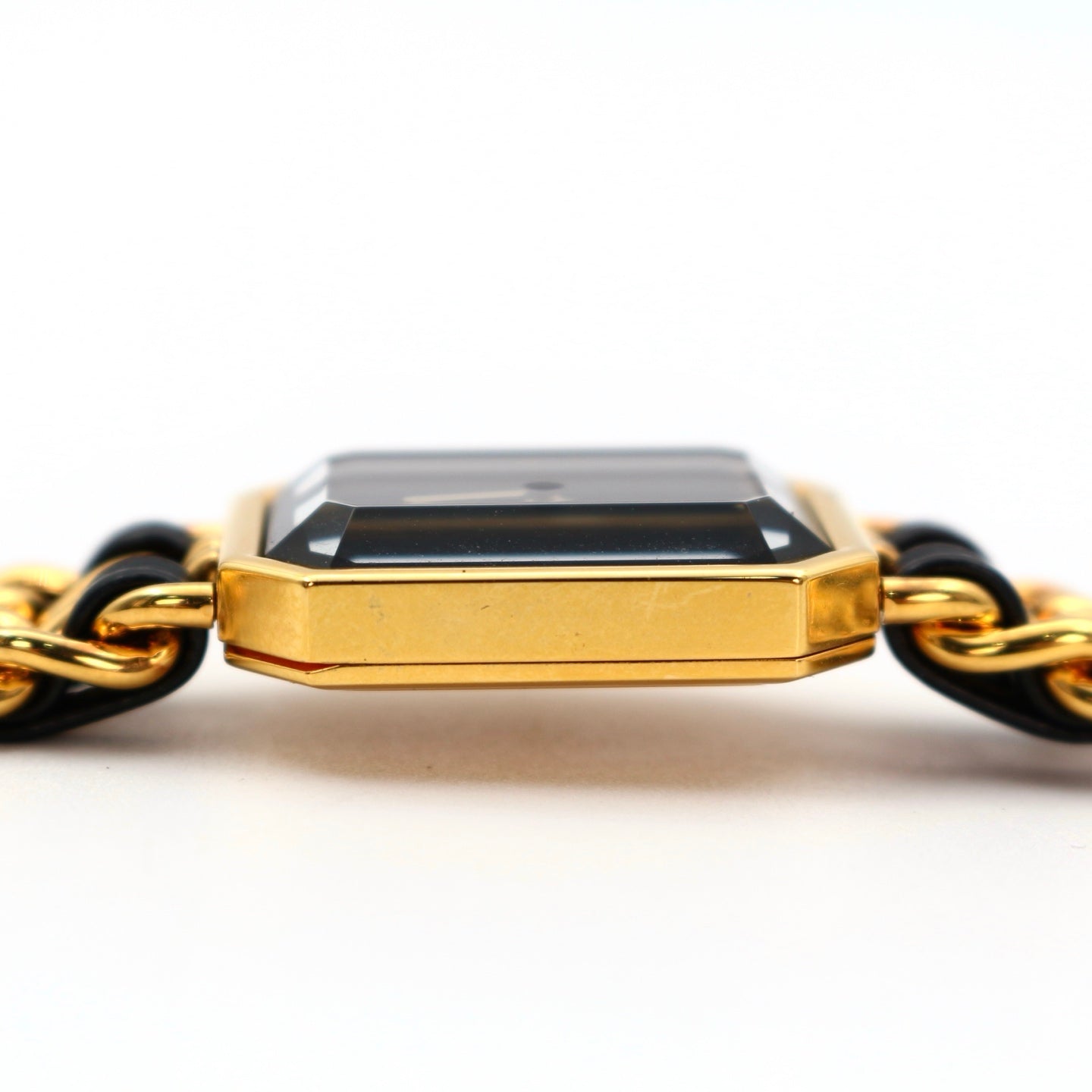 CHANEL Black & Gold Premiere L Watch [Used]