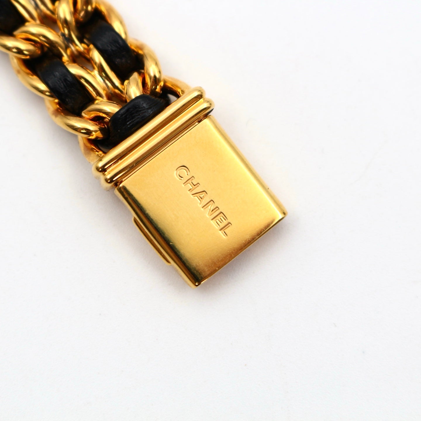 CHANEL Black & Gold Premiere L Watch [Used]