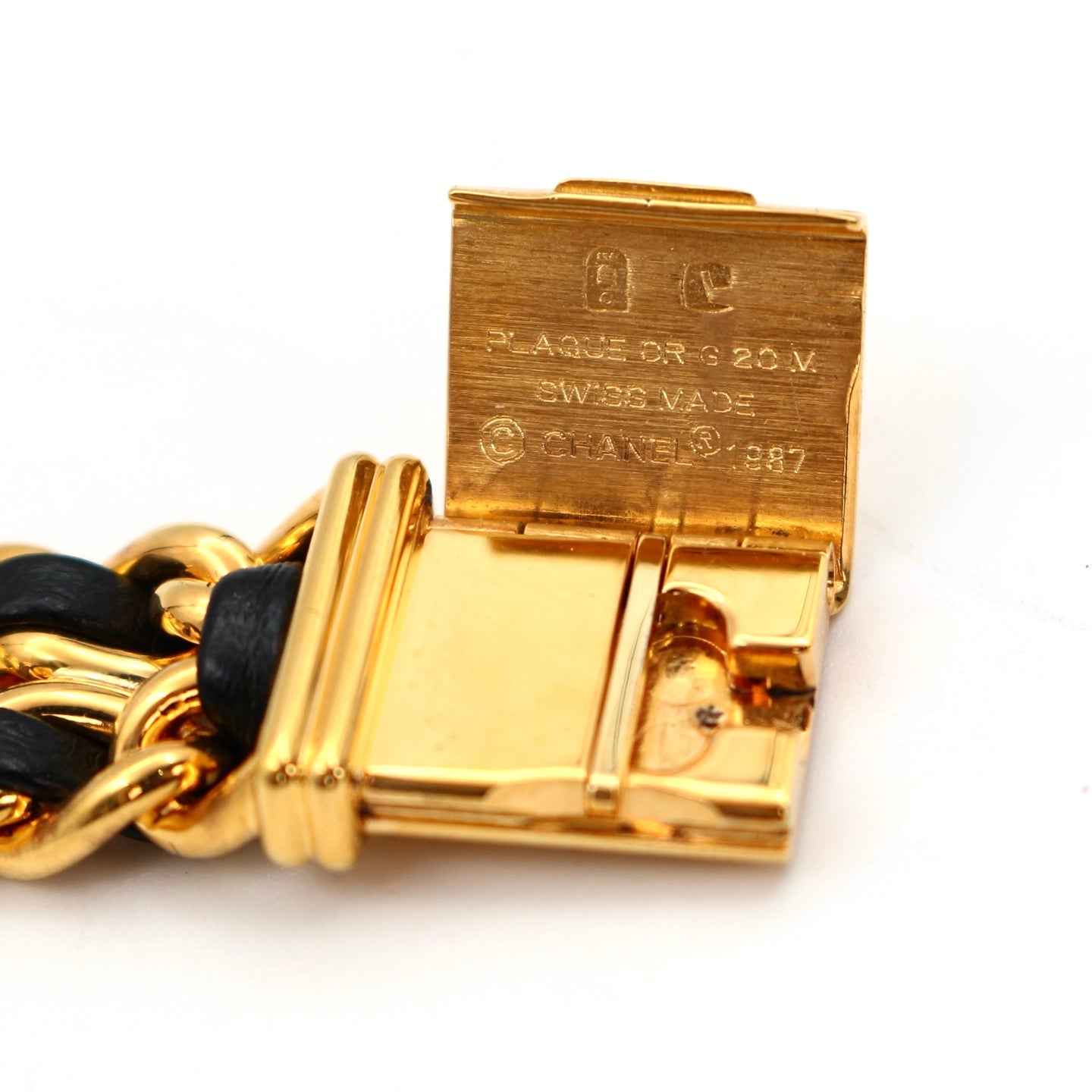 CHANEL Black & Gold Premiere L Watch [Used]