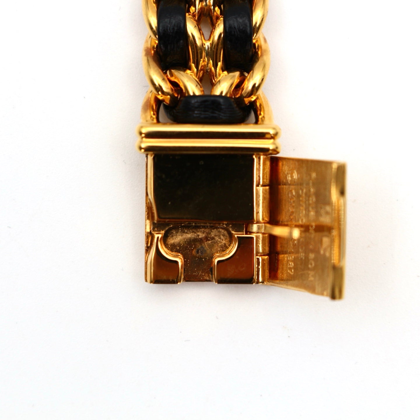 CHANEL Black & Gold Premiere L Watch [Used]