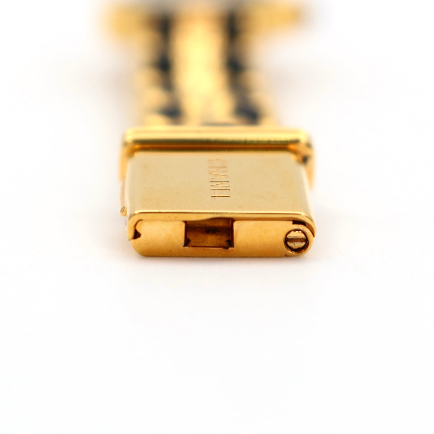 CHANEL Black & Gold Premiere L Watch [Used]